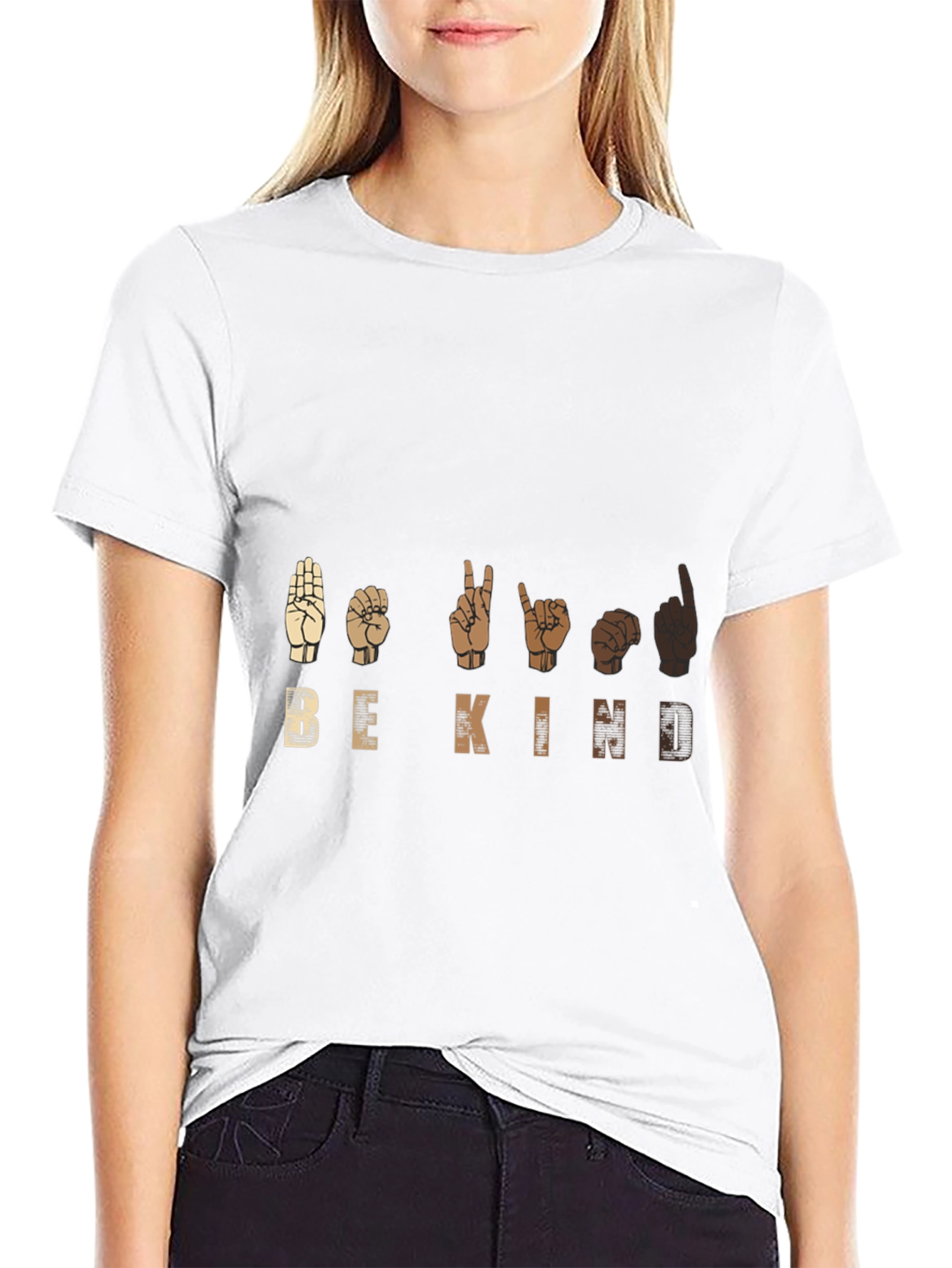 Be Kind T-Shirt - ASL Sign Language Design