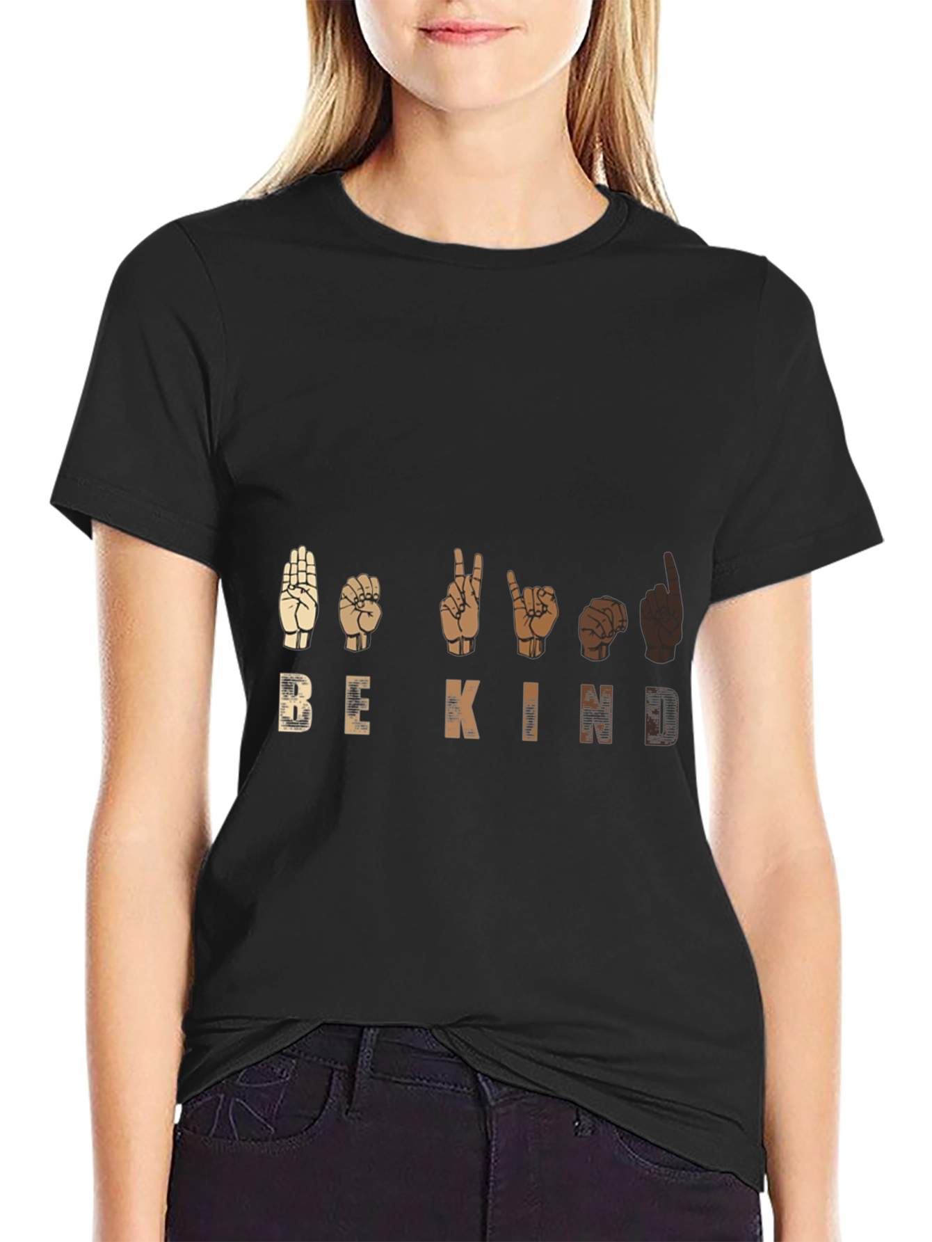 Be Kind T-Shirt - ASL Sign Language Design