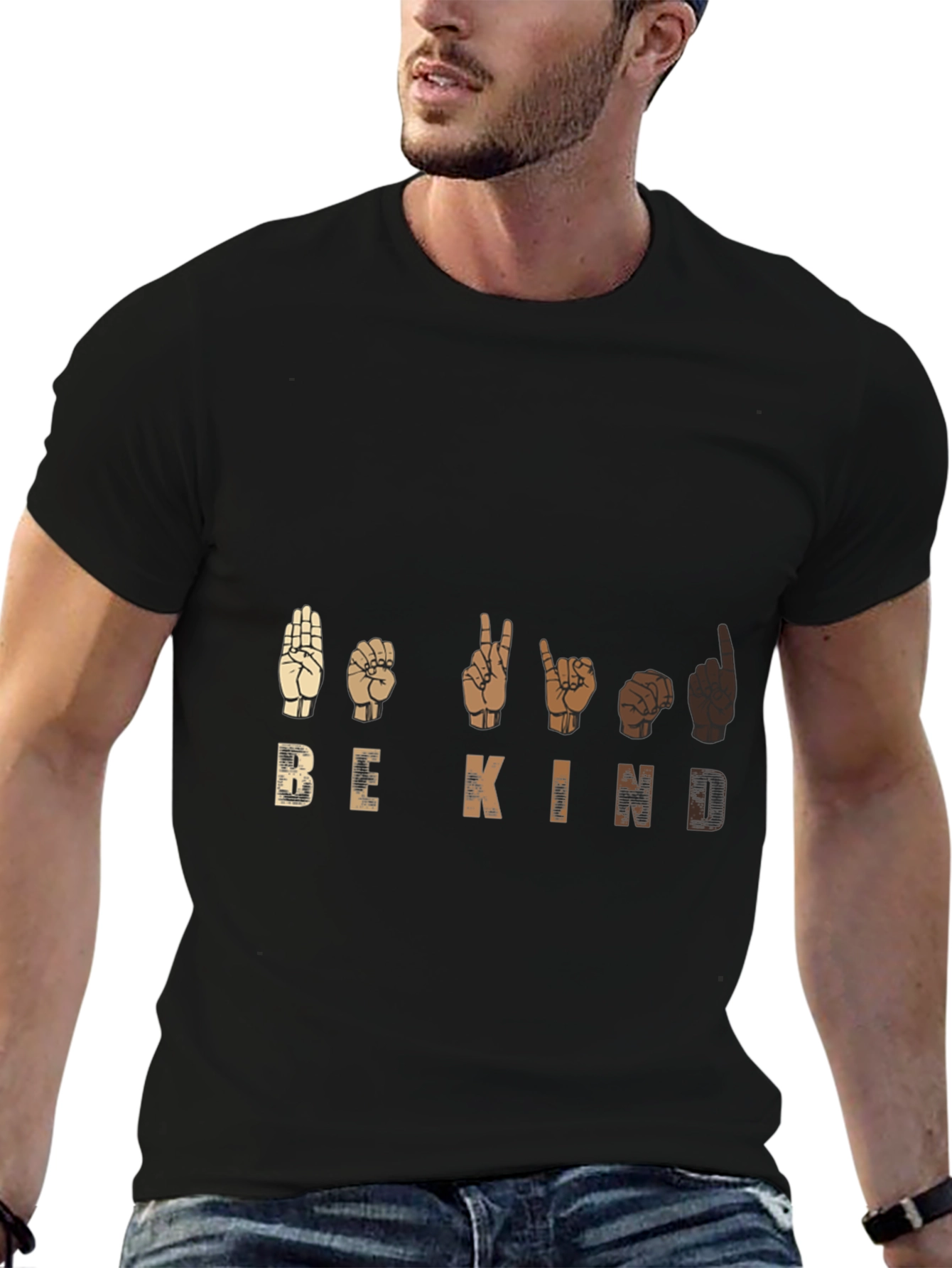 Be Kind T-Shirt - ASL Sign Language Design