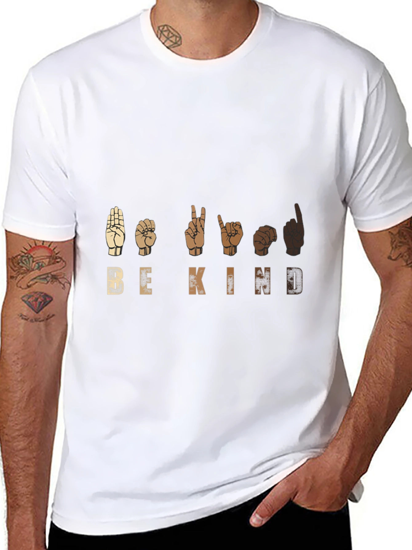 Be Kind T-Shirt - ASL Sign Language Design