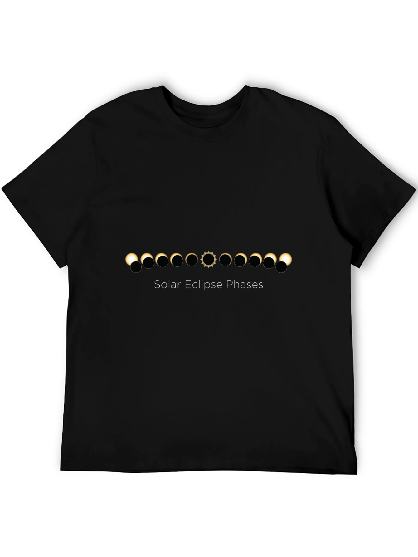 Solar Eclipse Phases Graphic T-Shirt - Astronomy Tee