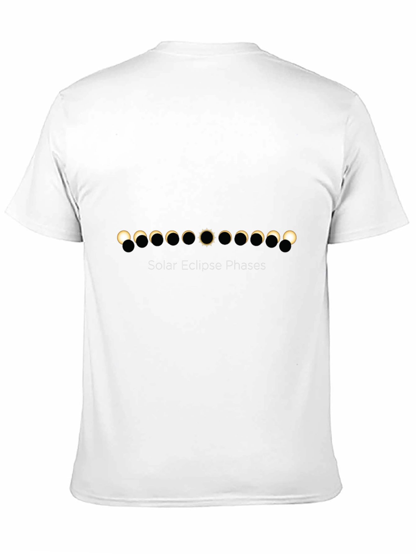 Solar Eclipse Phases Graphic T-Shirt - Astronomy Tee