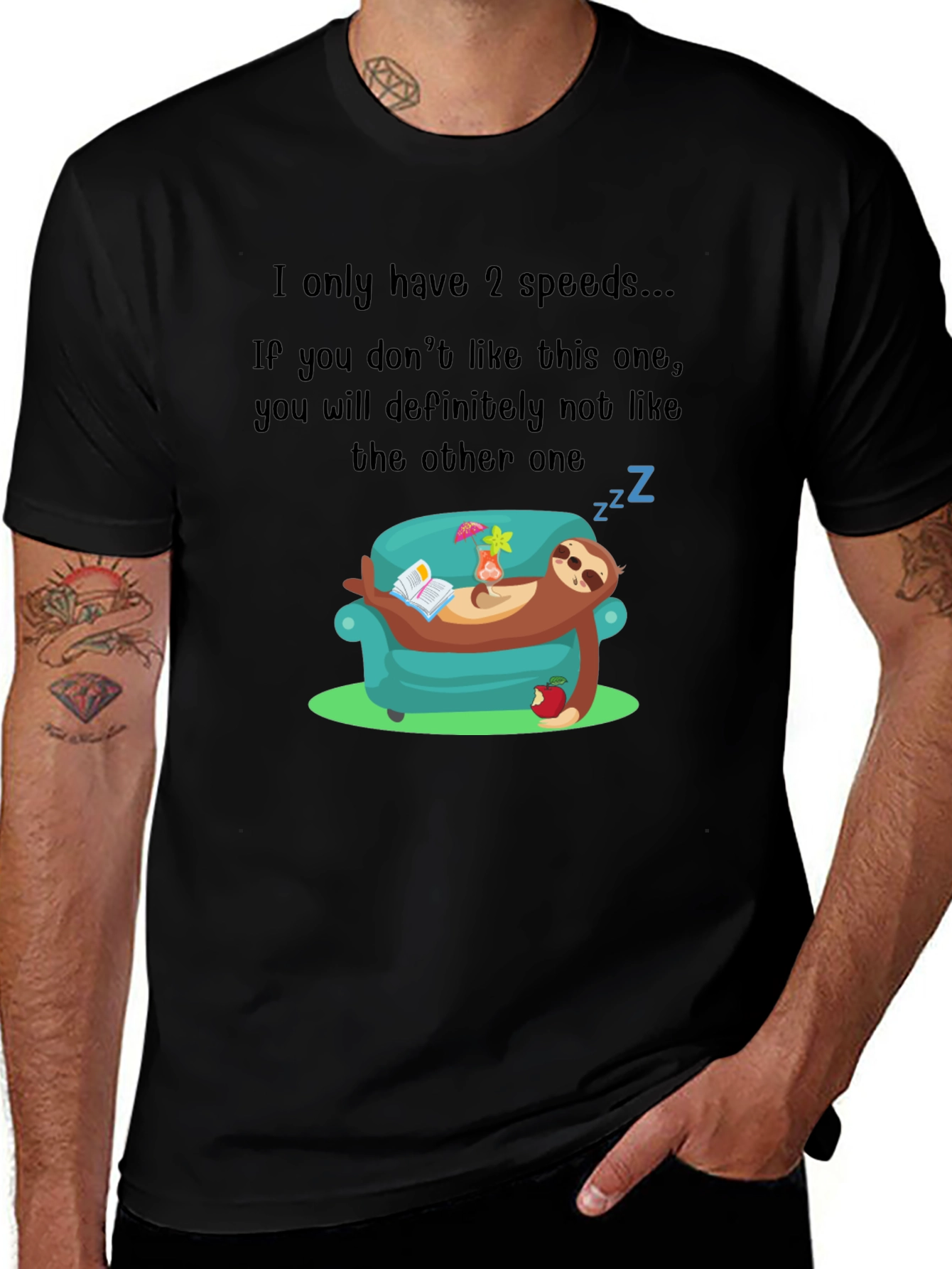 Funny Sloth 2 Speeds T-Shirt