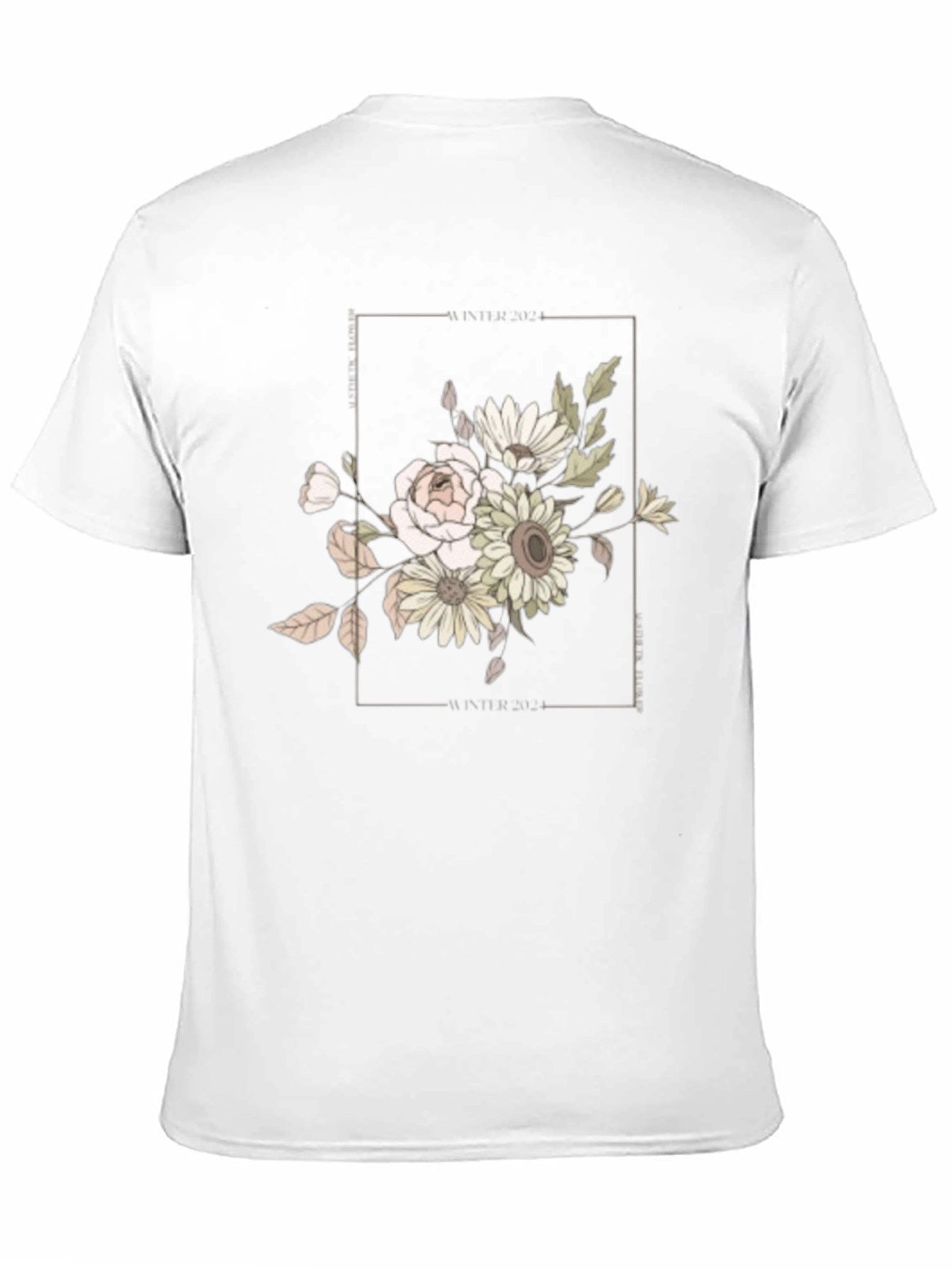 Floral Graphic Black Tee
