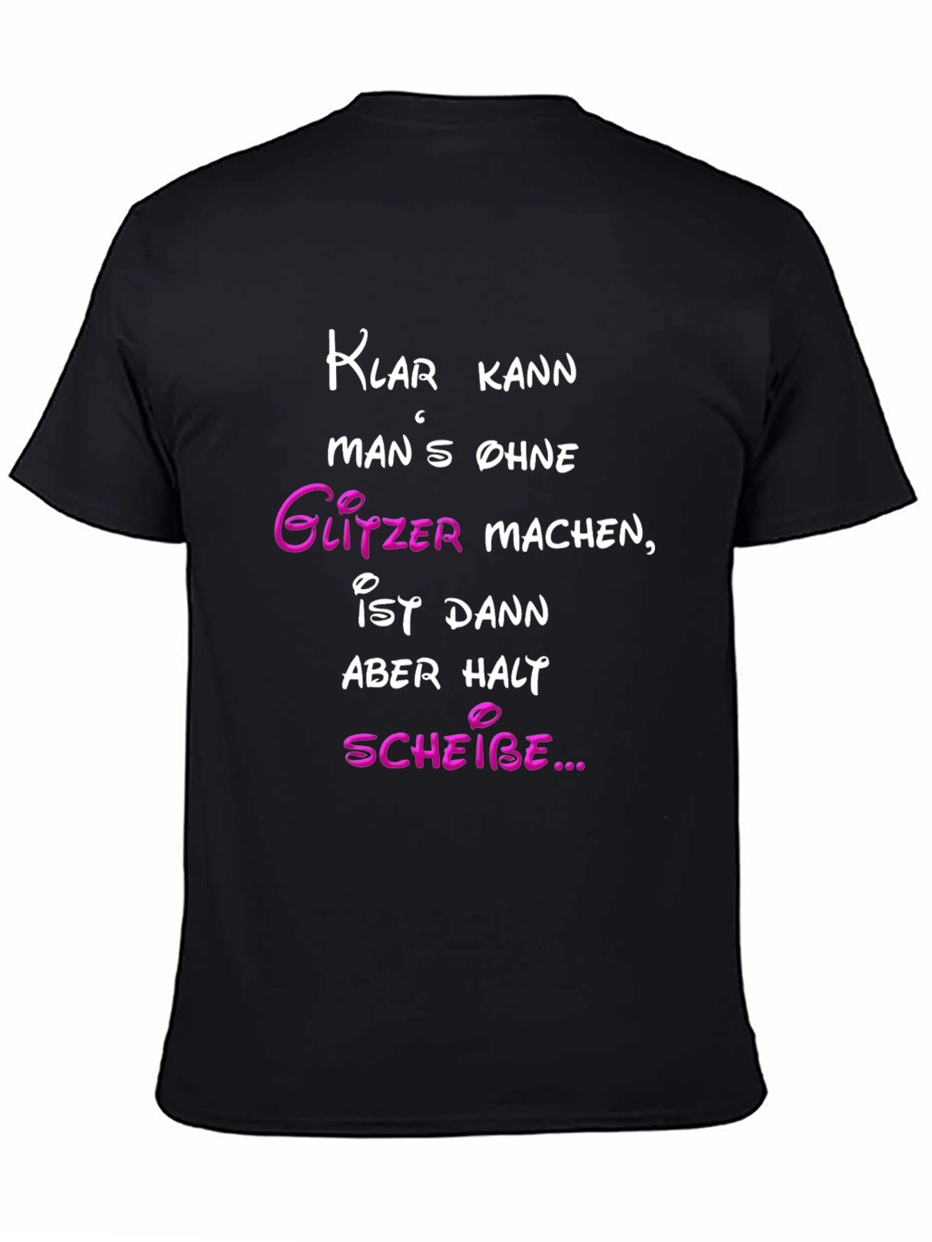 Funny German Glitter T-Shirt
