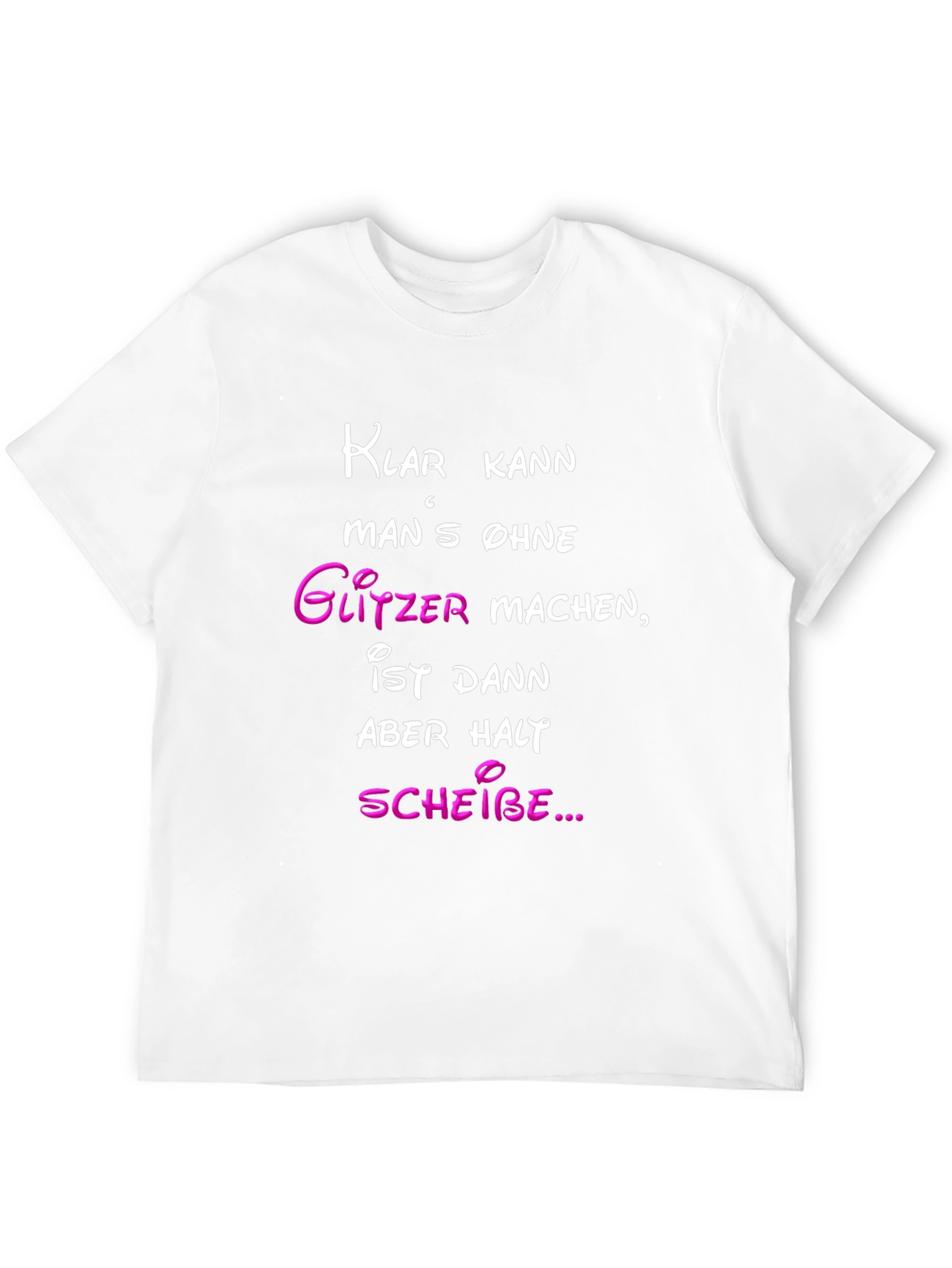 Funny German Glitter T-Shirt