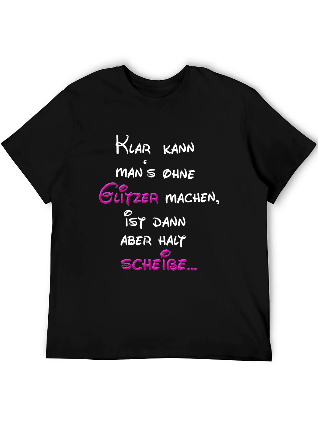 Funny German Glitter T-Shirt