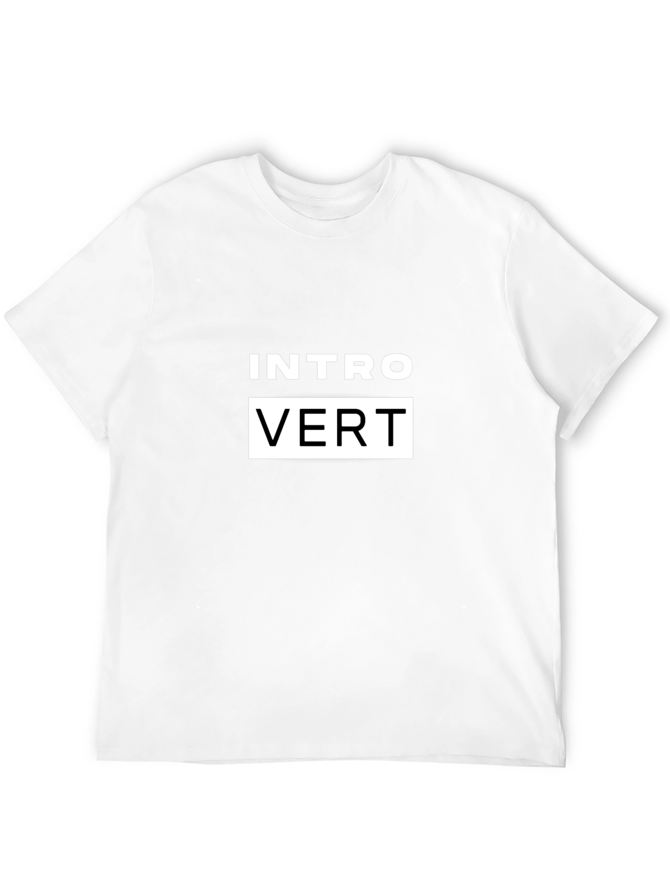 Introvert Graphic T-Shirt - Black Cotton Tee