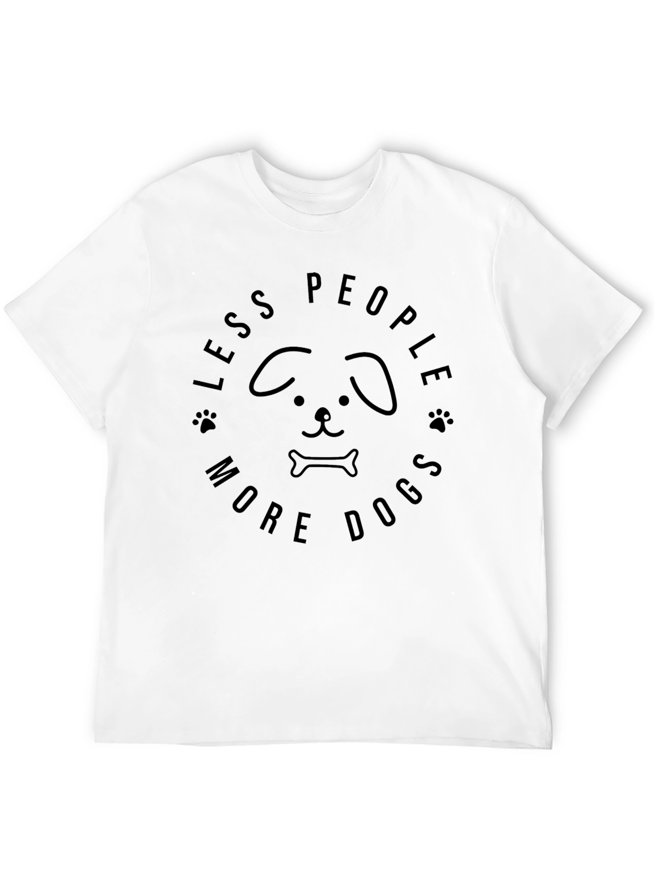 Less People More Dogs Graphic Tee