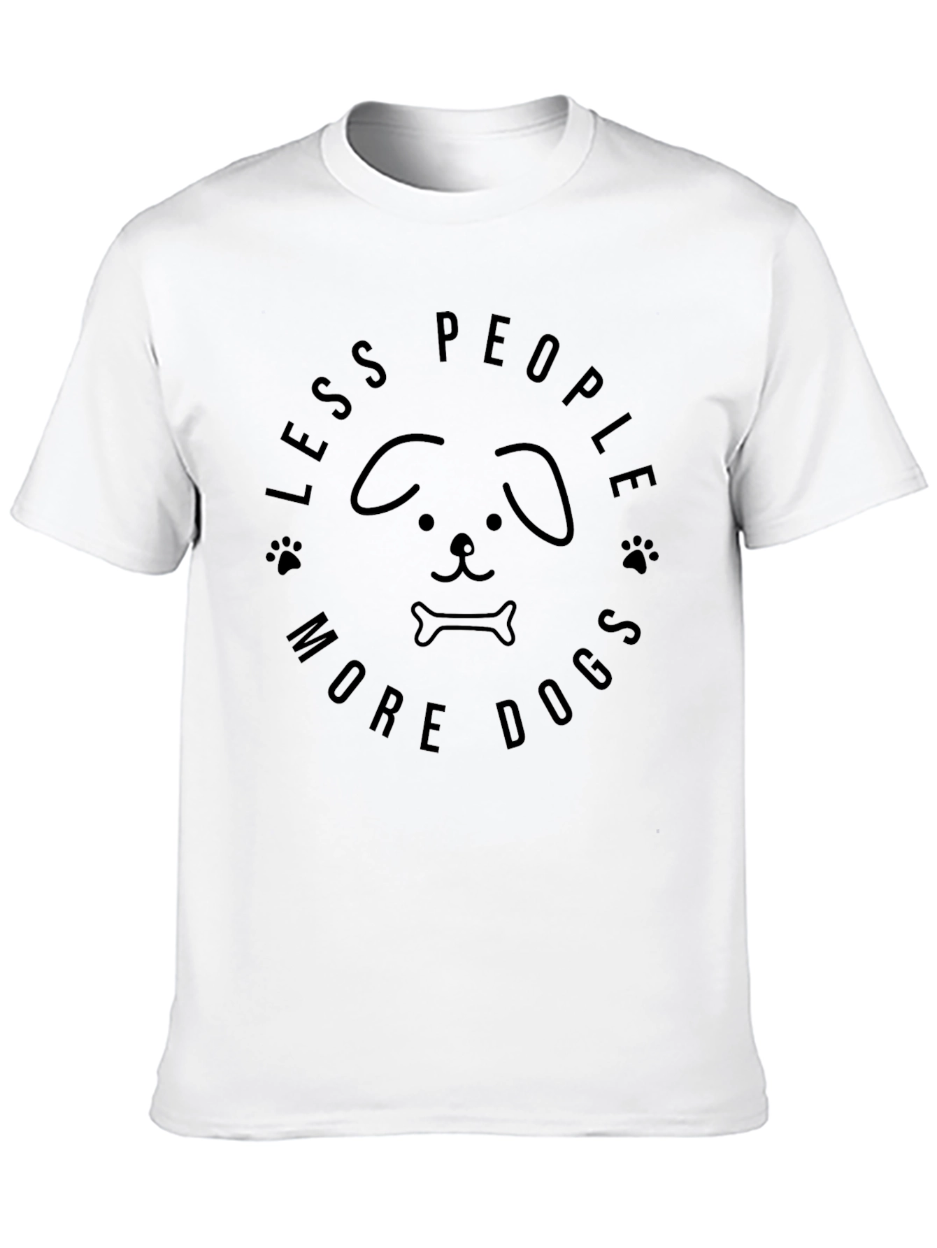 Less People More Dogs Graphic Tee