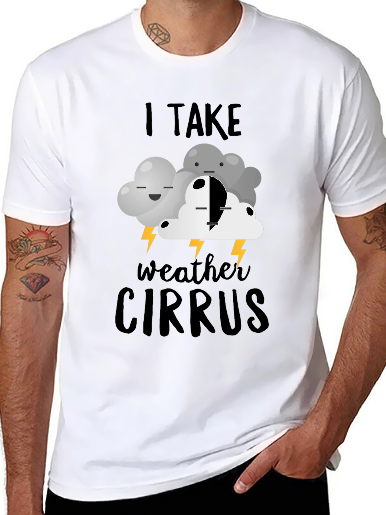 I Take Weather Cirrus T-Shirt | Funny Cloud Design