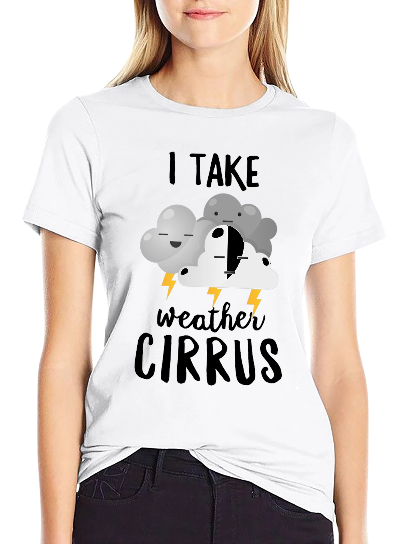 I Take Weather Cirrus T-Shirt | Funny Cloud Design