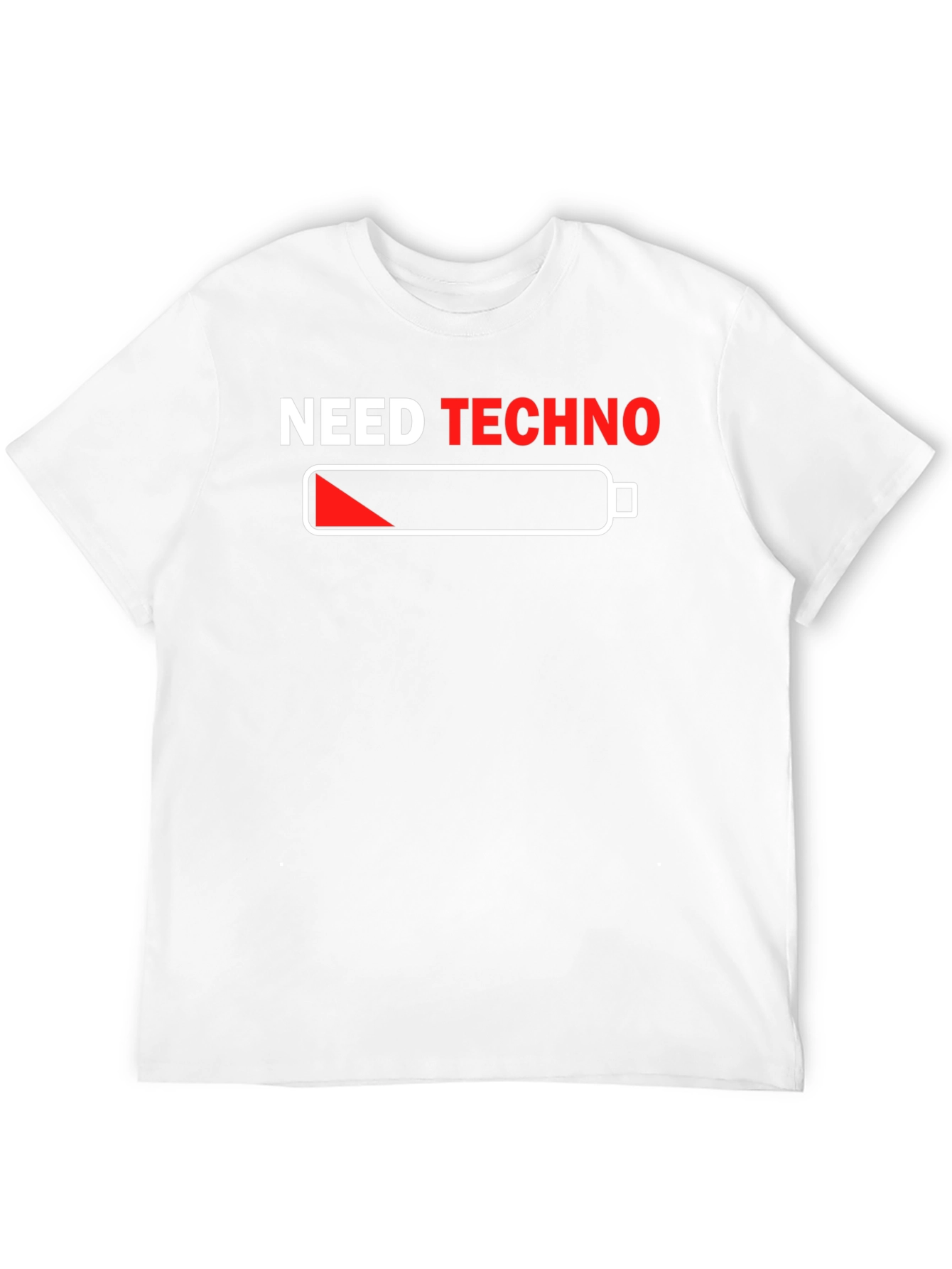 Need Techno Black Graphic T-Shirt