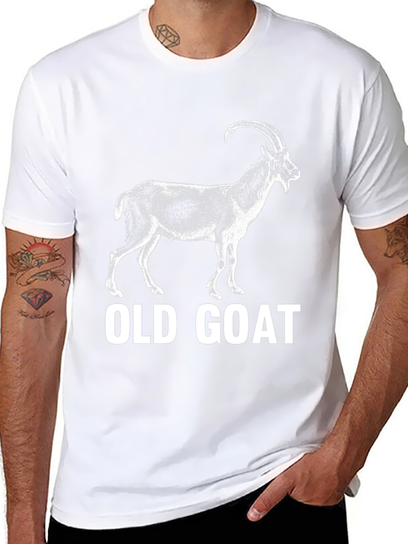Old Goat T-Shirt - Unique Animal Graphic Tee