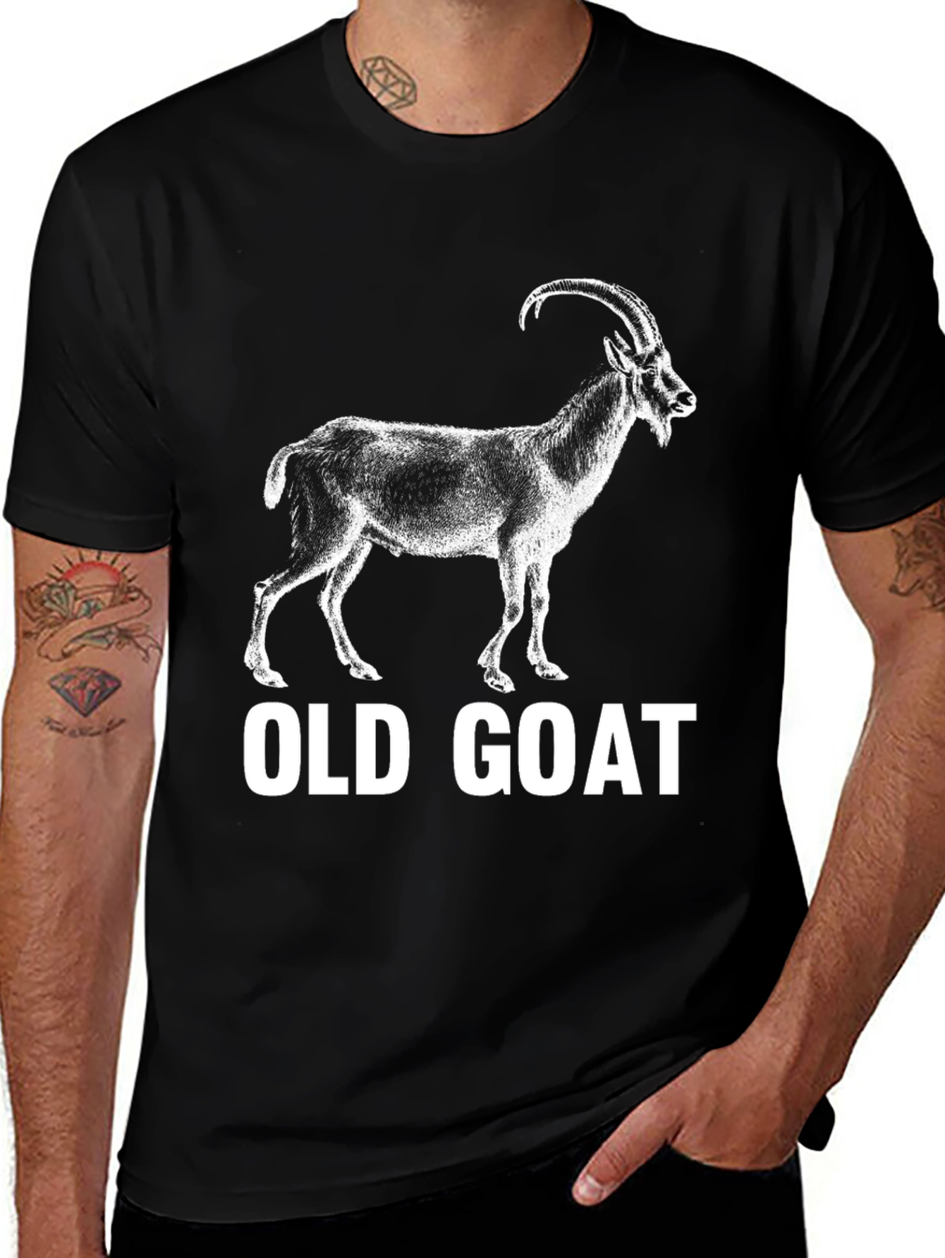 Old Goat T-Shirt - Unique Animal Graphic Tee