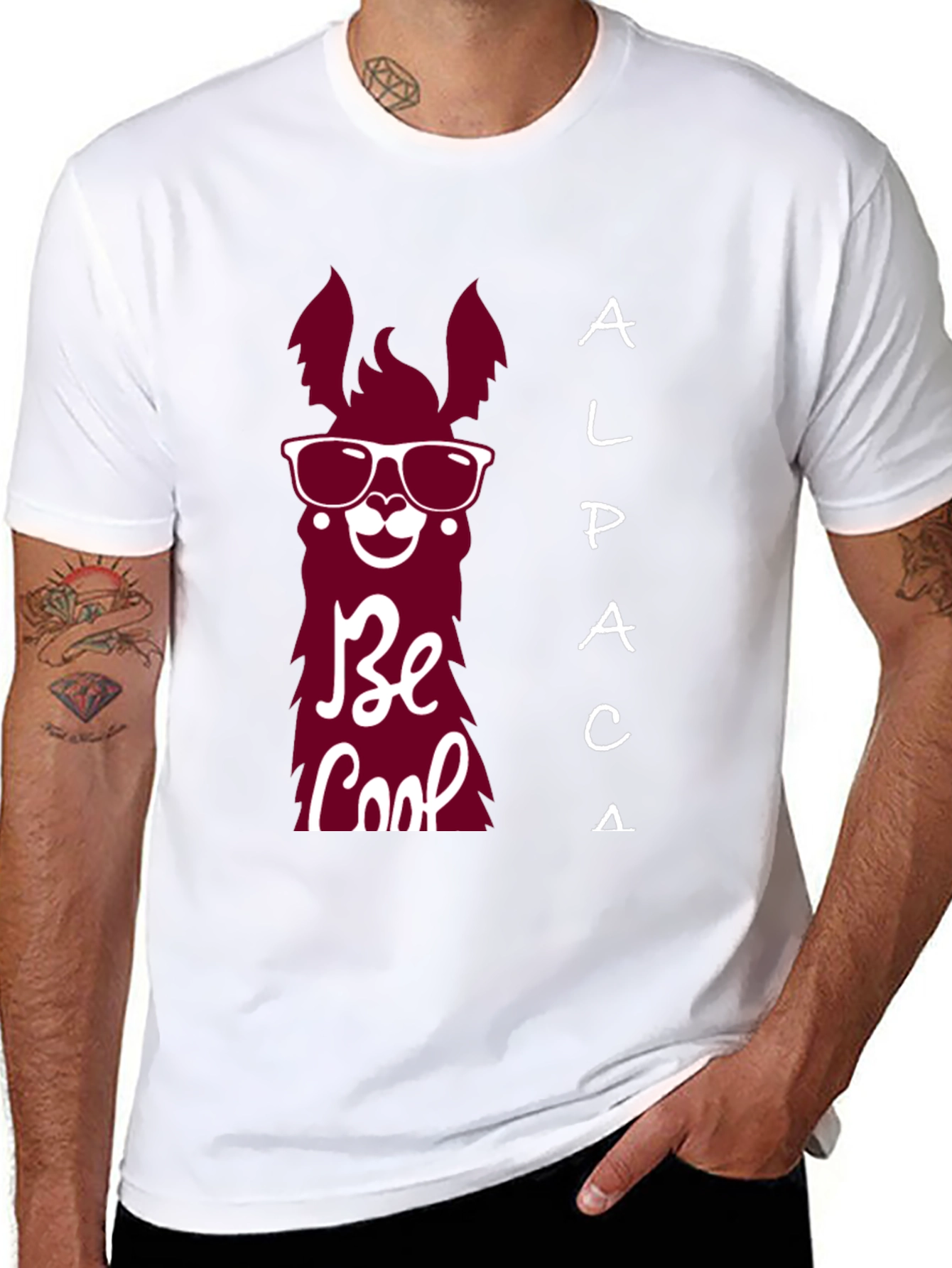 Cool Alpaca T-Shirt - Be Cool Graphic Tee