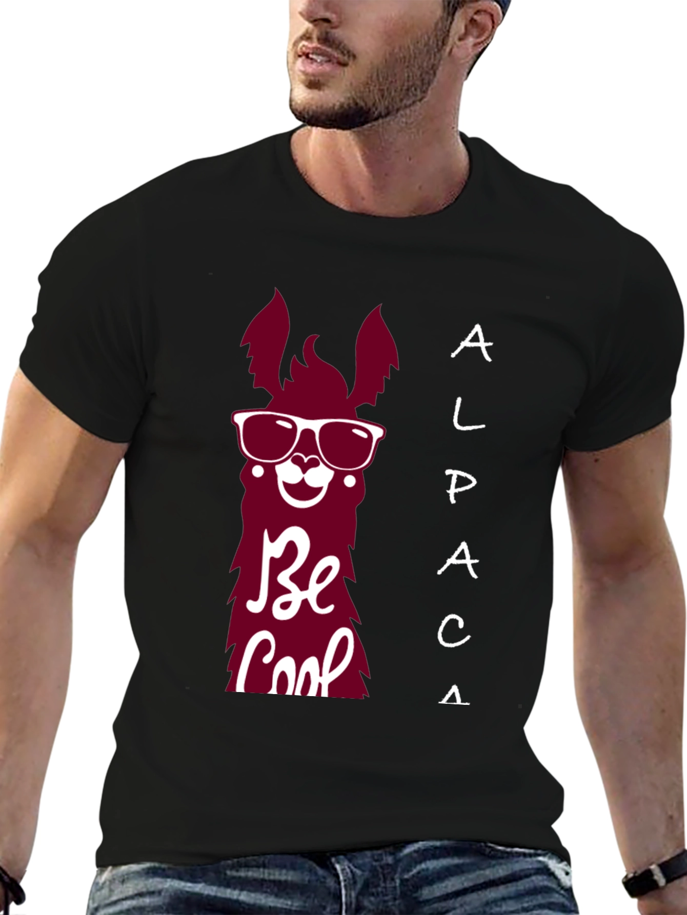 Cool Alpaca T-Shirt - Be Cool Graphic Tee