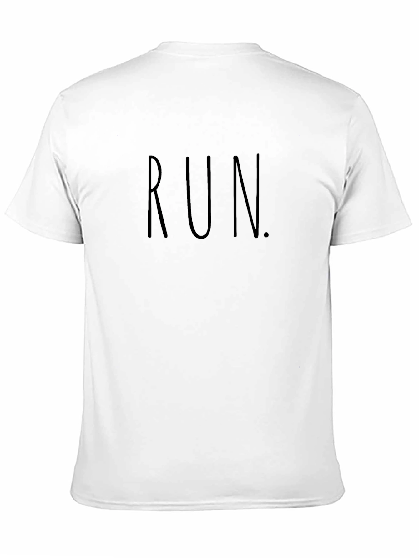 RUN Graphic Tee - Black Cotton T-Shirt