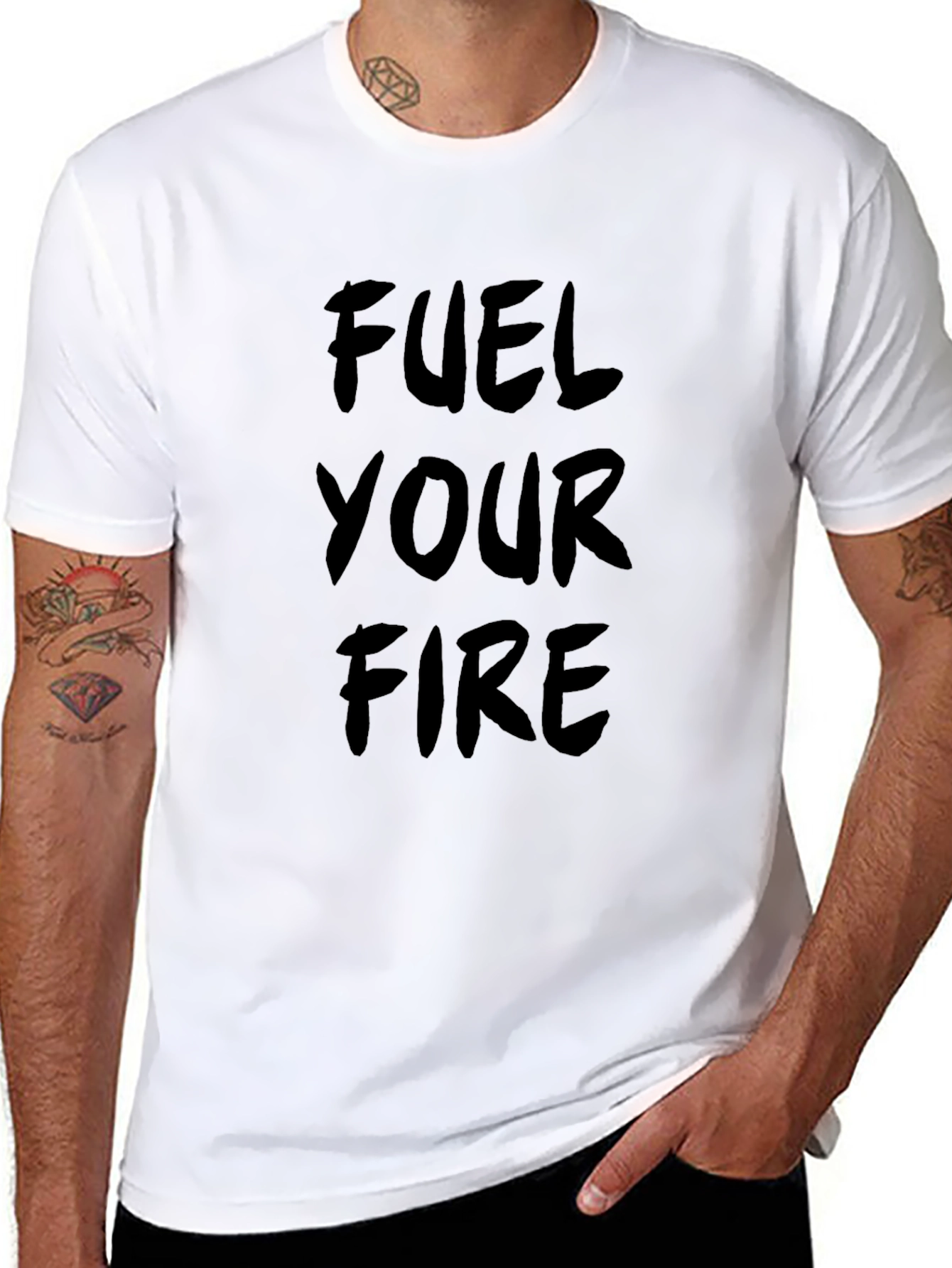 Fuel Your Fire Graphic T-Shirt - Black Cotton Tee