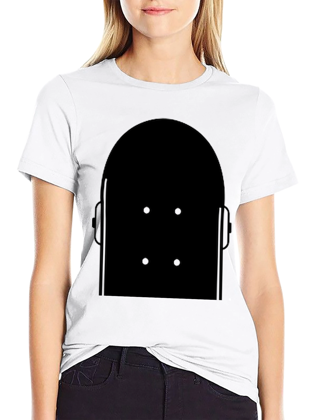 Abstract Black Graphic T-Shirt