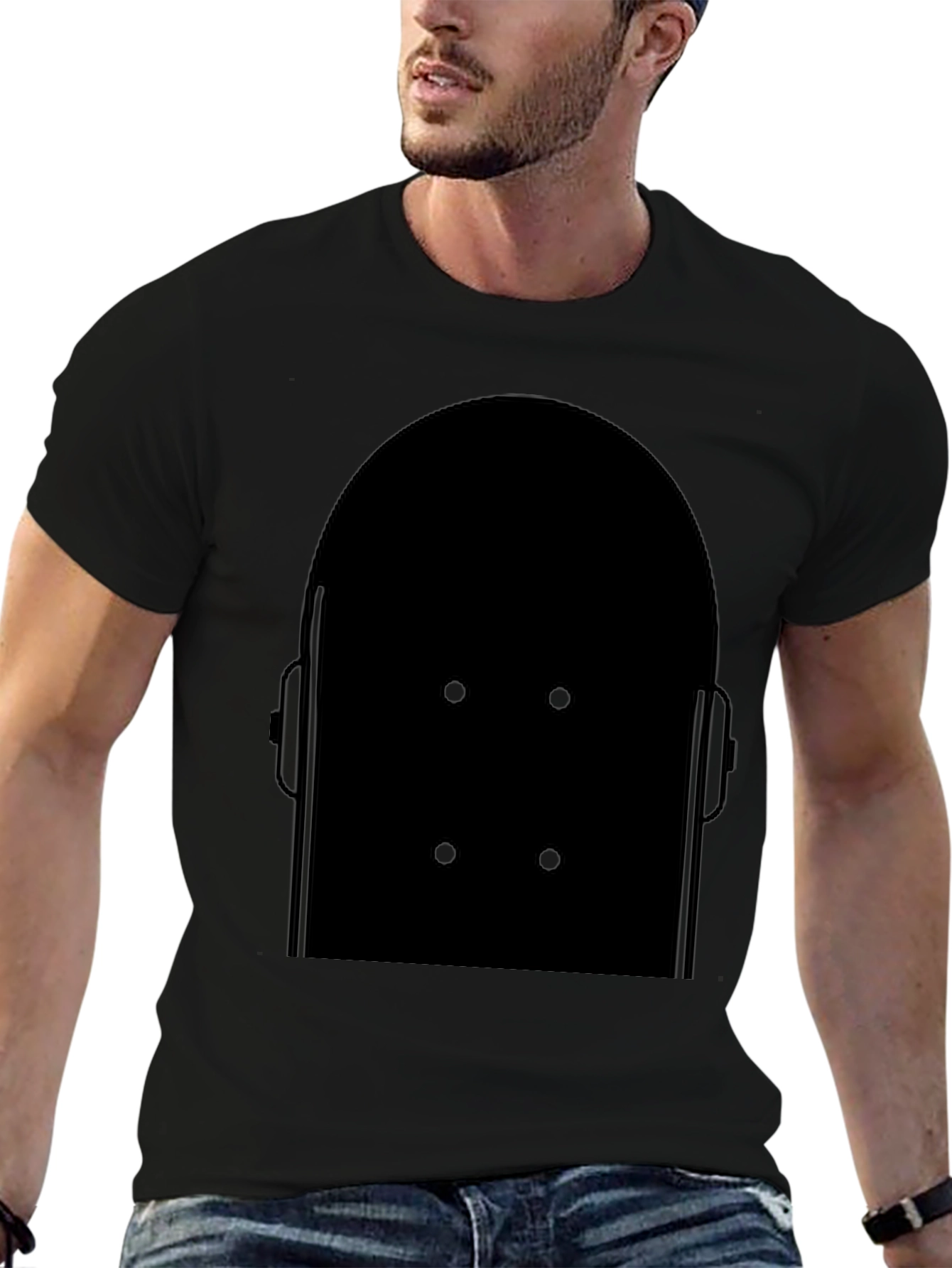 Abstract Black Graphic T-Shirt