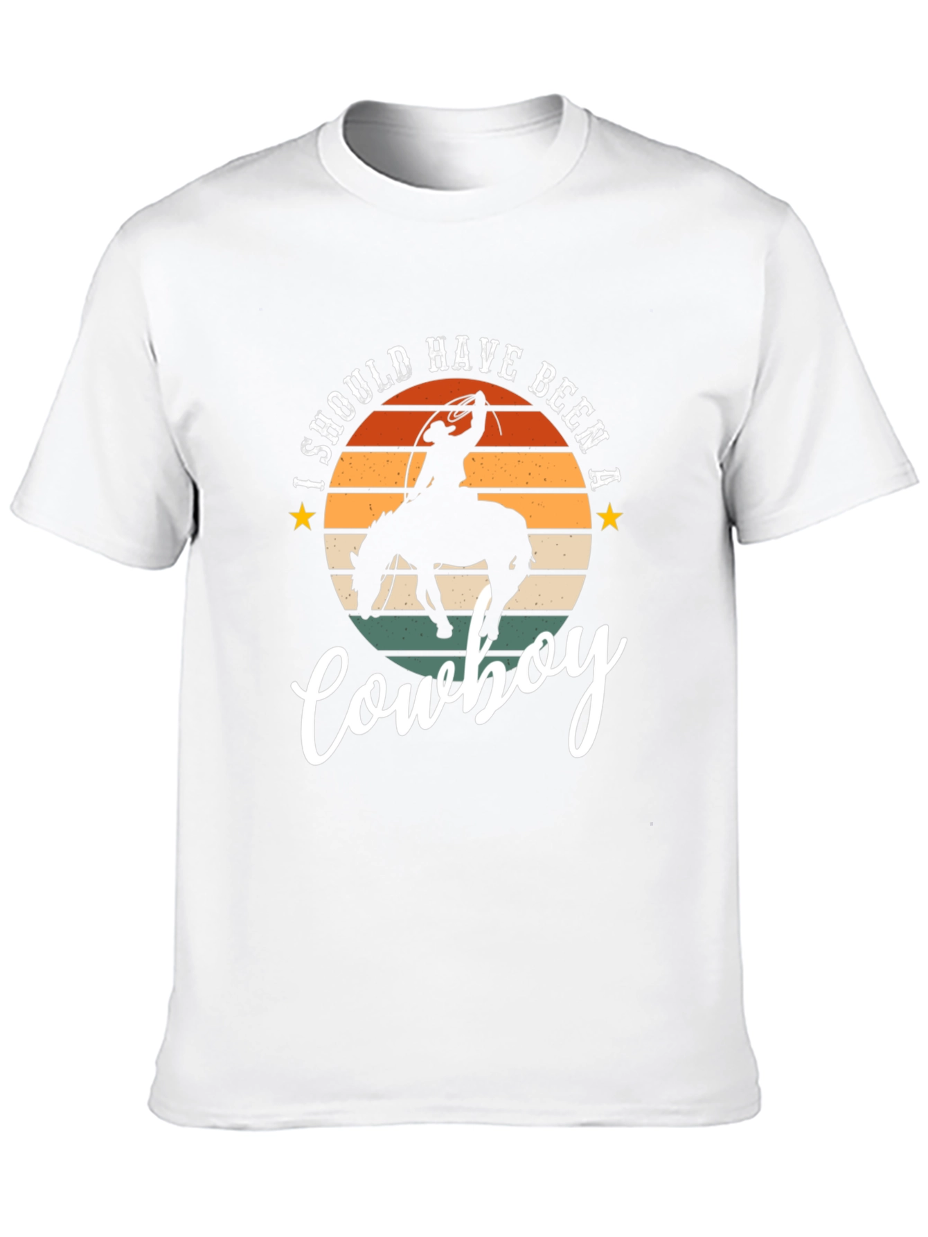 Cowboy Graphic Tee - Retro Style