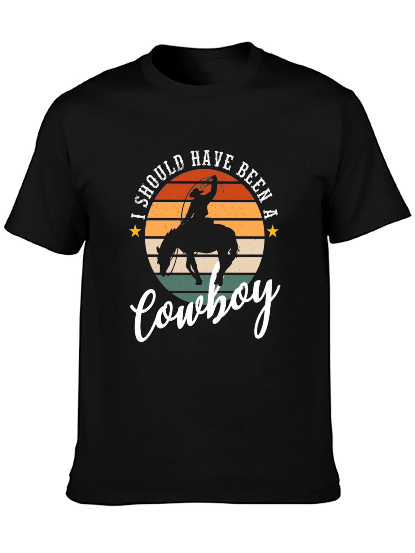 Cowboy Graphic Tee - Retro Style
