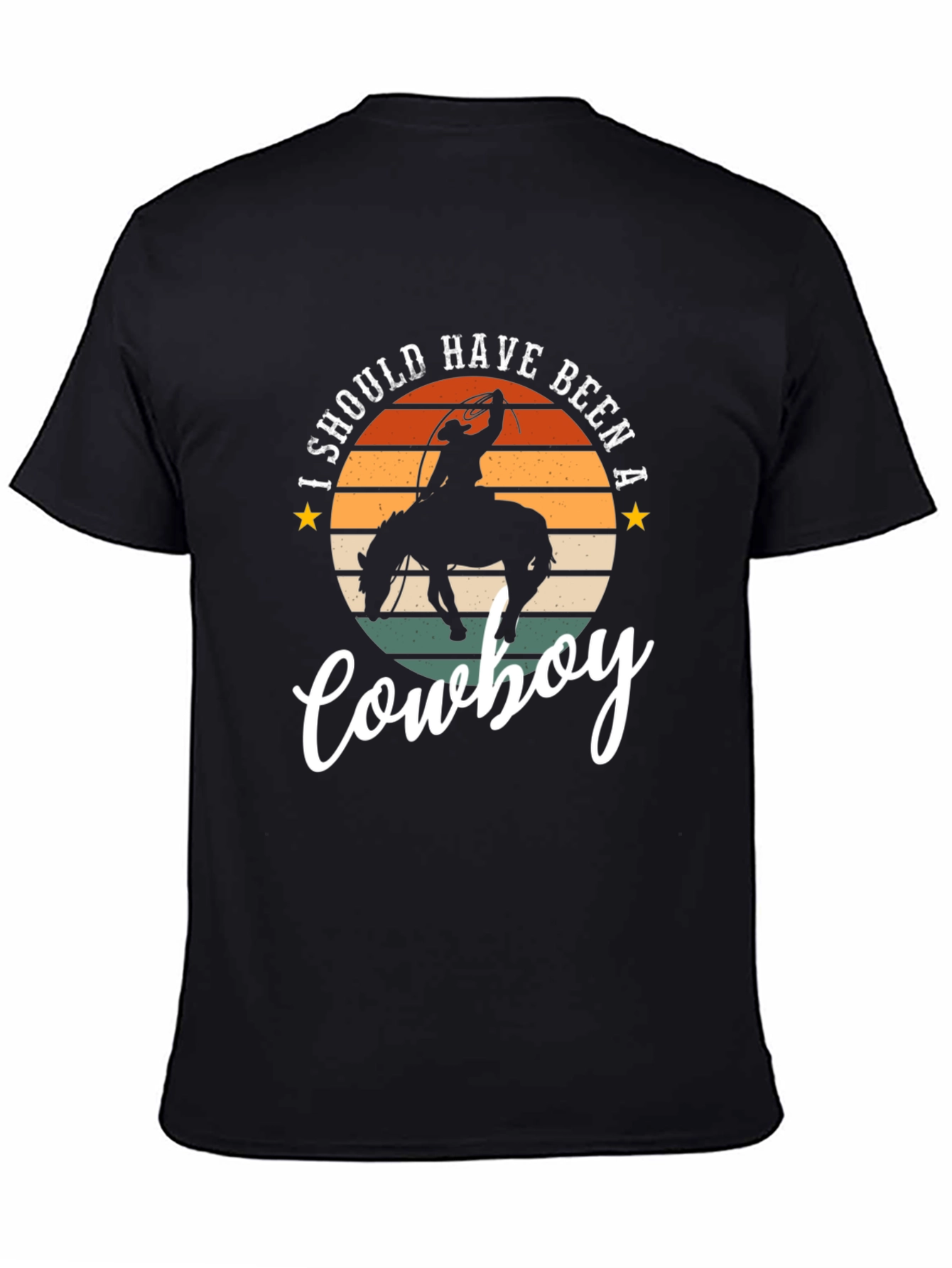 Cowboy Graphic Tee - Retro Style