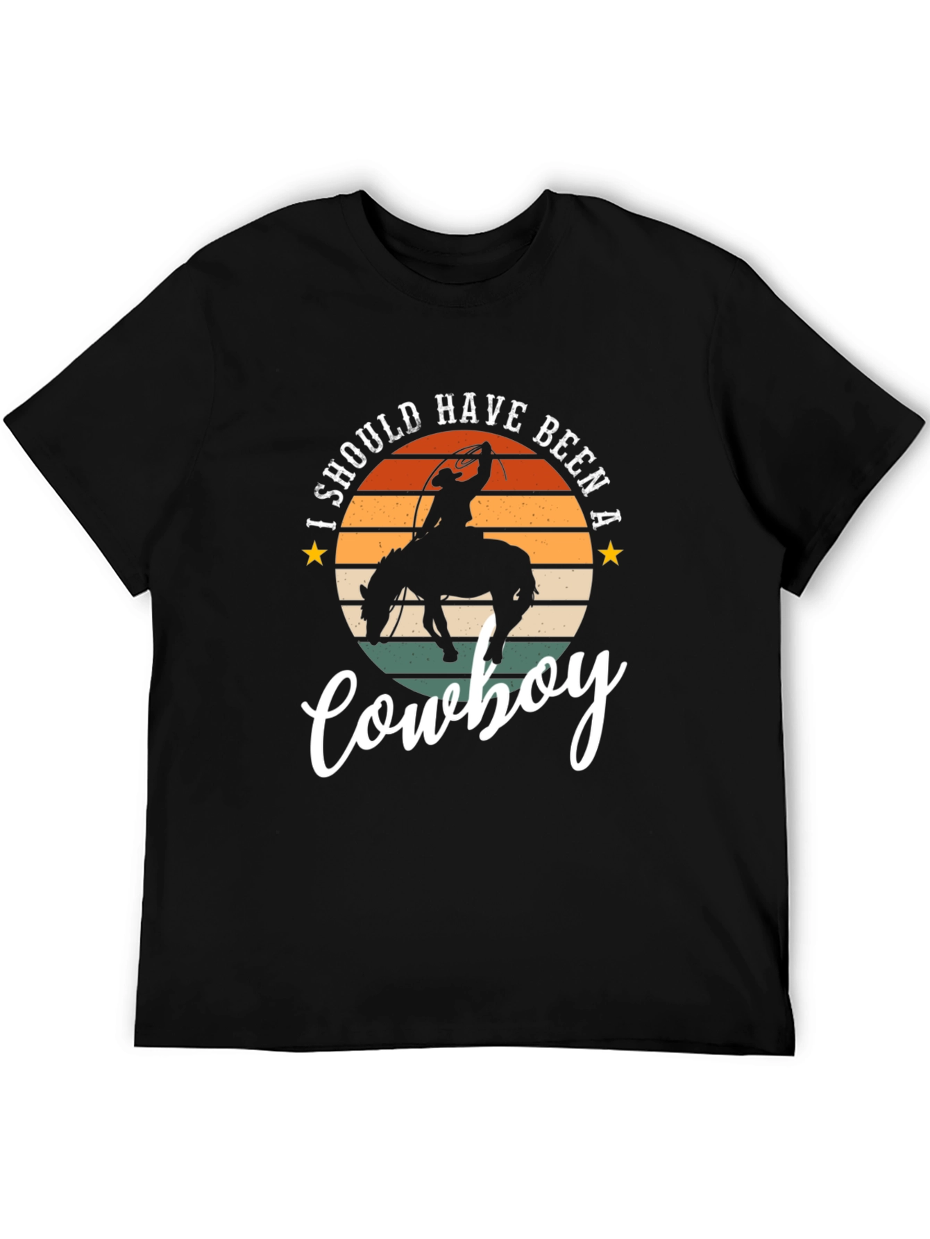 Cowboy Graphic Tee - Retro Style