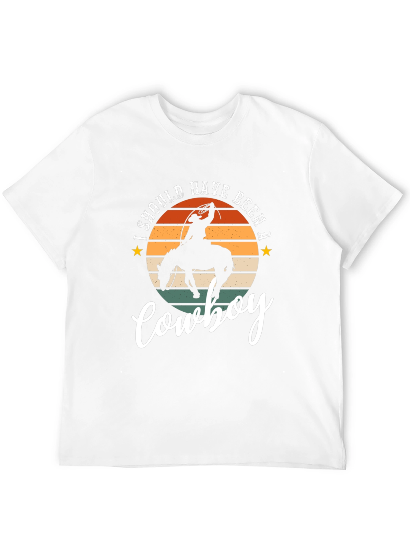 Cowboy Graphic Tee - Retro Style