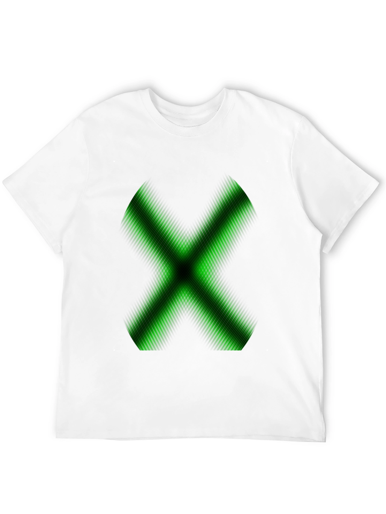 Green X Graphic Black T-Shirt - Gamer Style