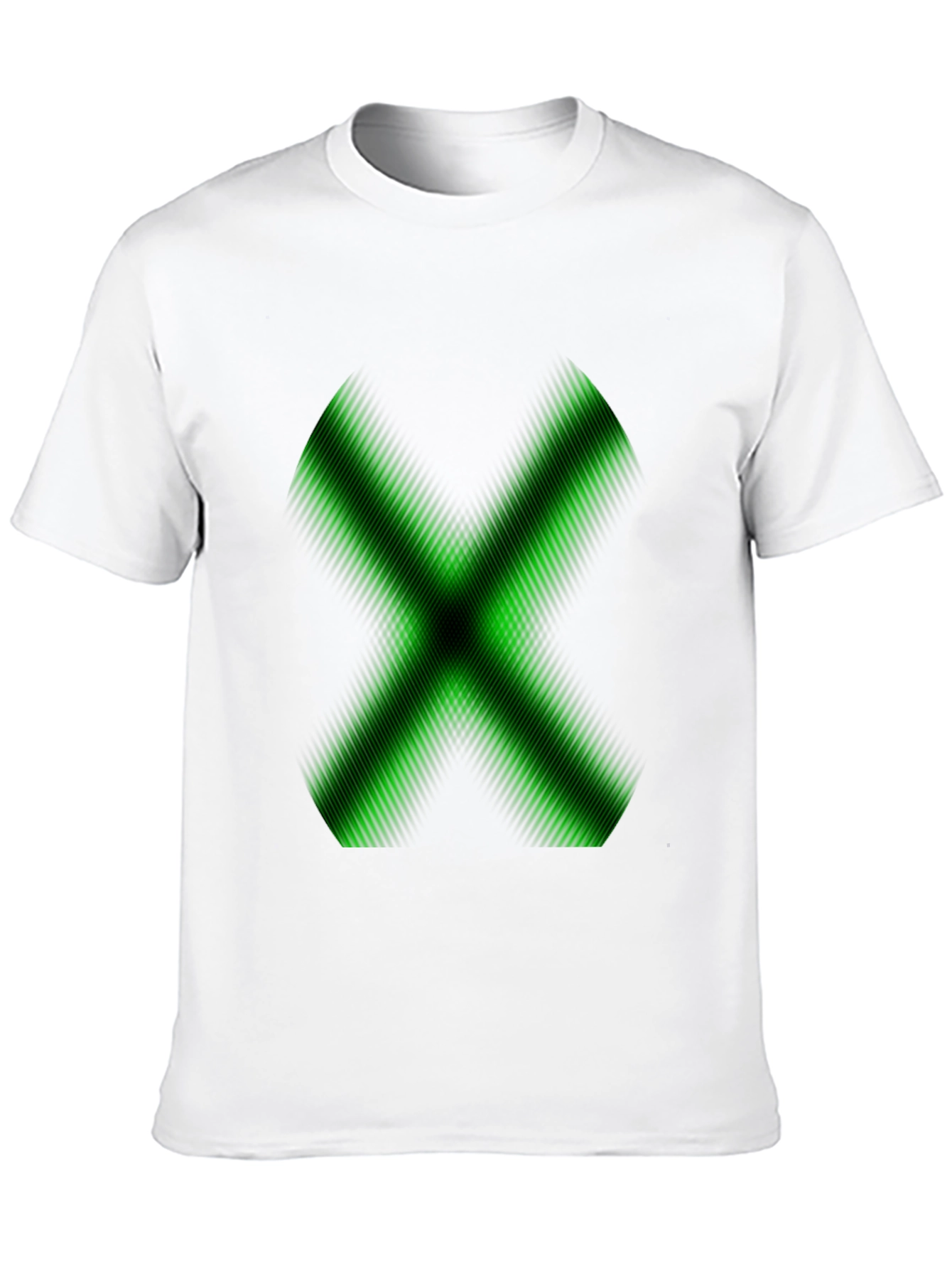 Green X Graphic Black T-Shirt - Gamer Style