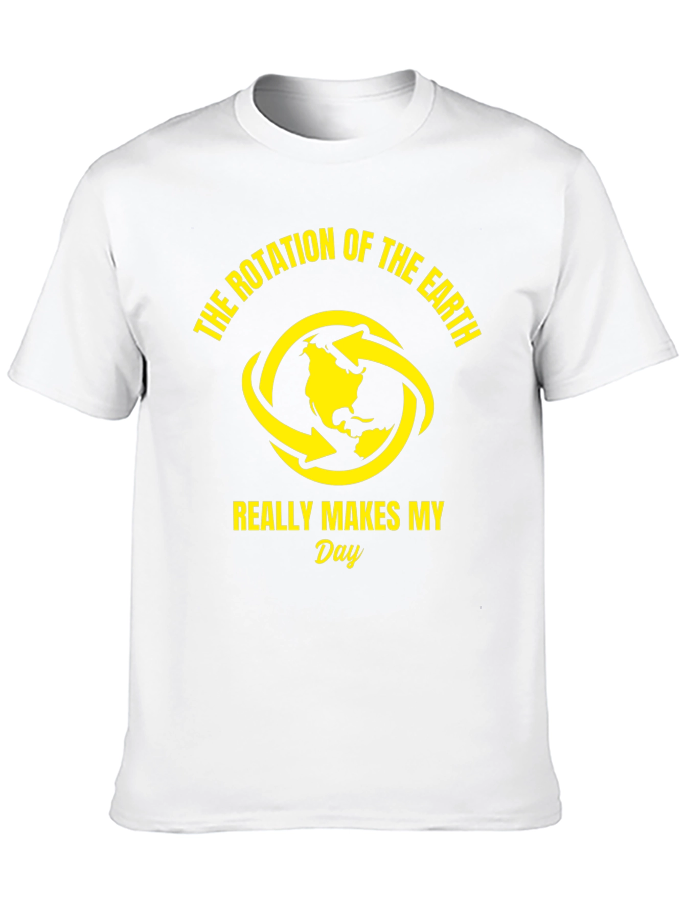 Earth Rotation Graphic Tee - Funny Science T-Shirt