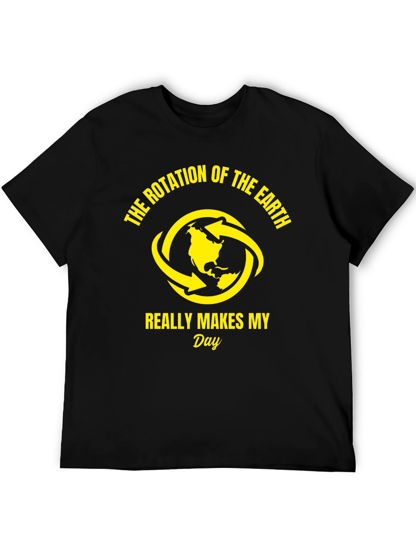 Earth Rotation Graphic Tee - Funny Science T-Shirt