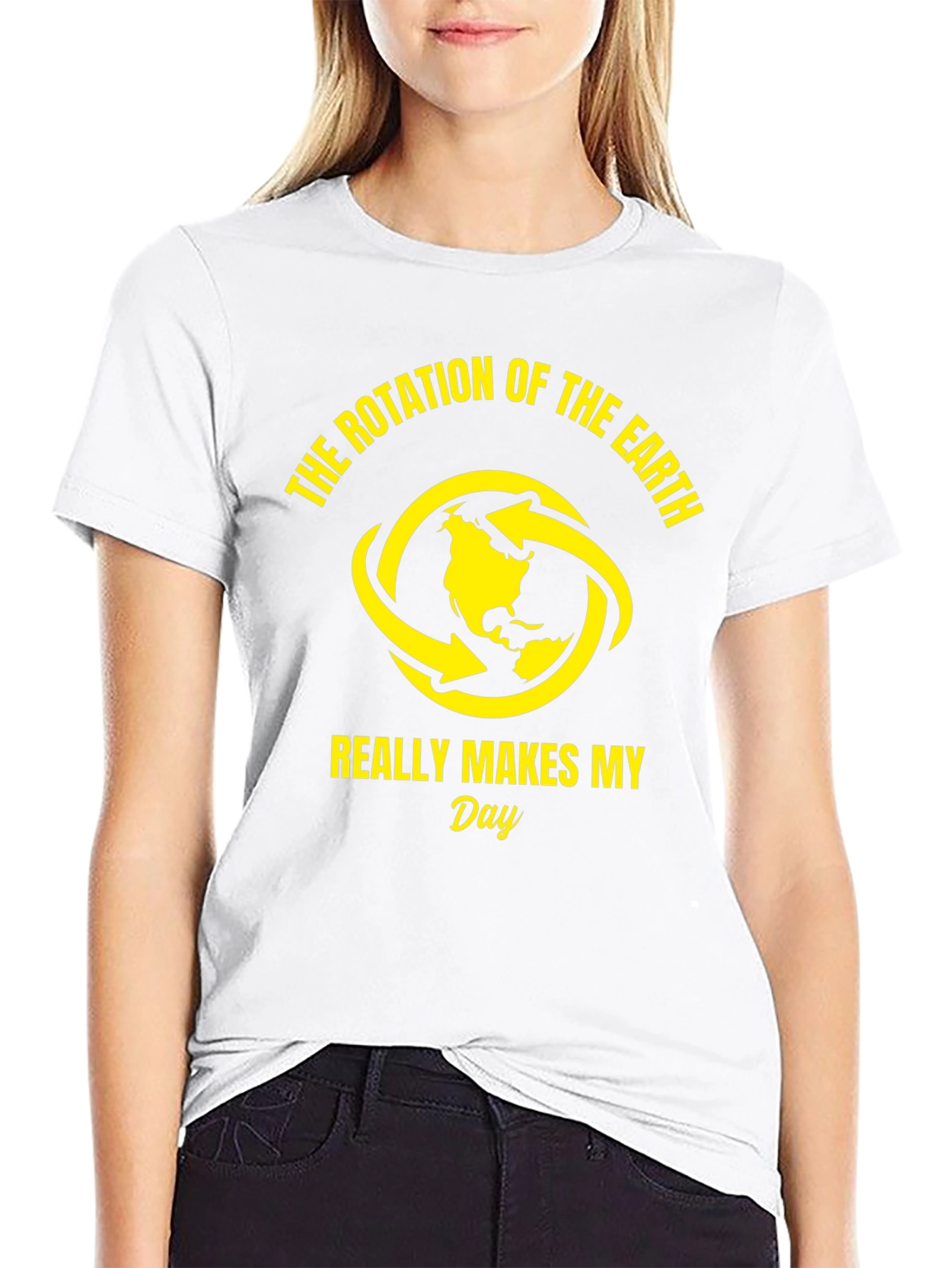 Earth Rotation Graphic Tee - Funny Science T-Shirt