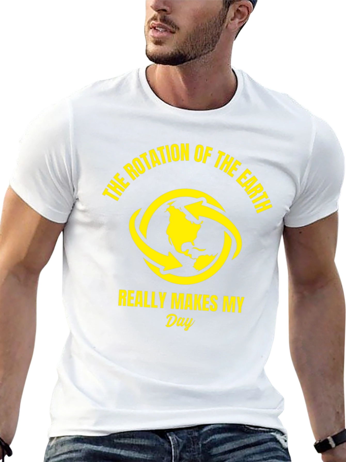 Earth Rotation Graphic Tee - Funny Science T-Shirt