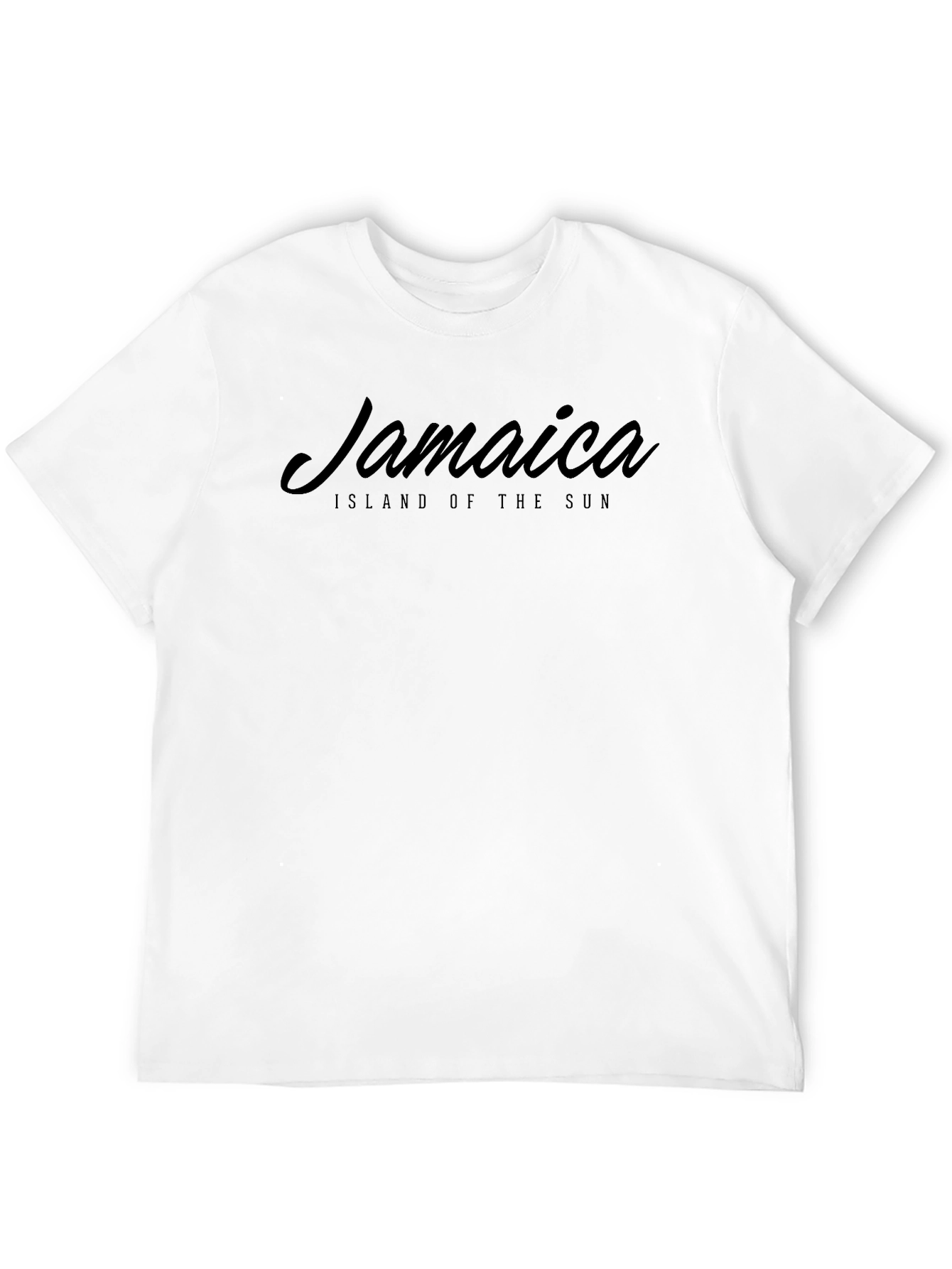 Jamaica Island of the Sun Black Graphic Tee
