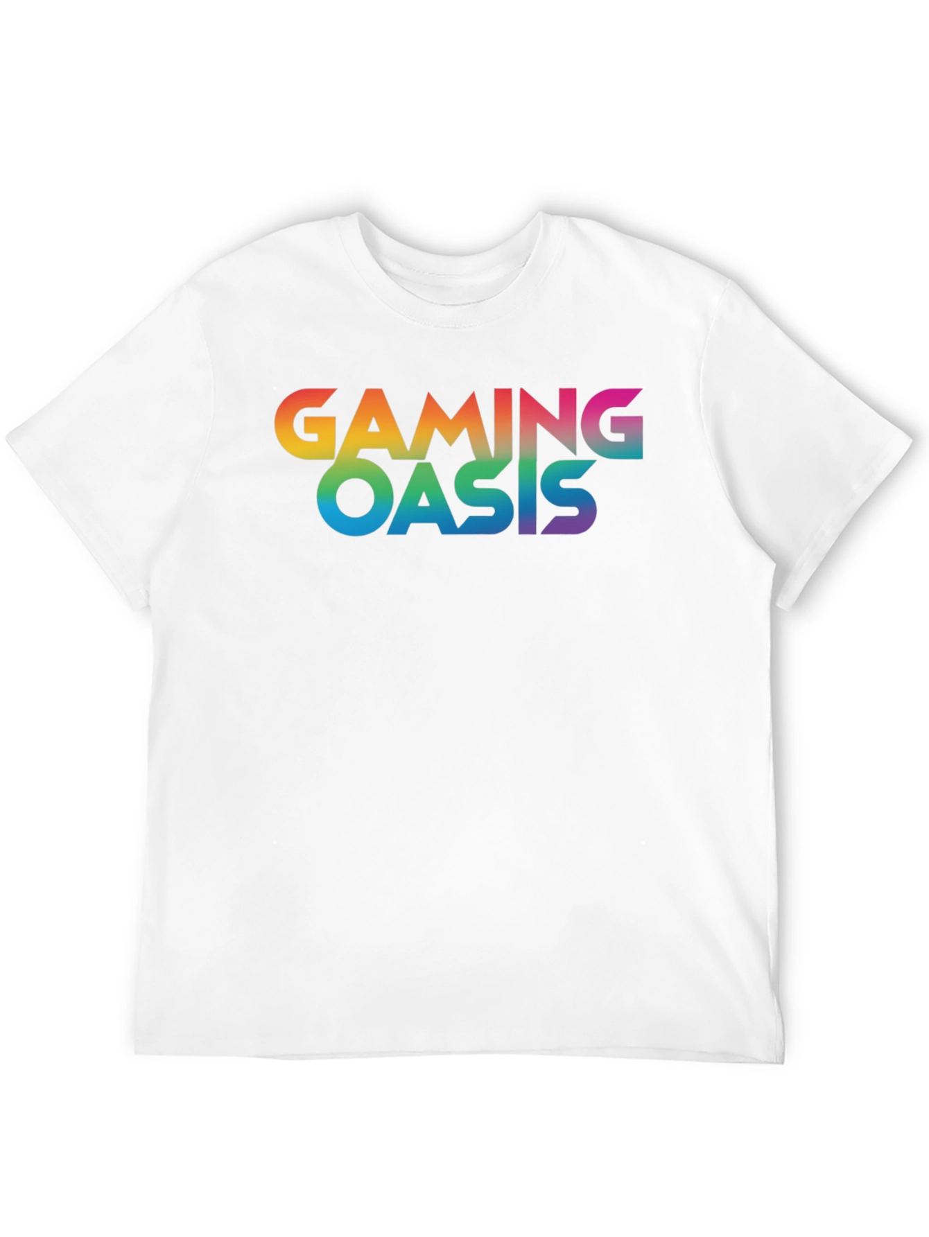 Gaming Oasis Rainbow Logo Black T-Shirt