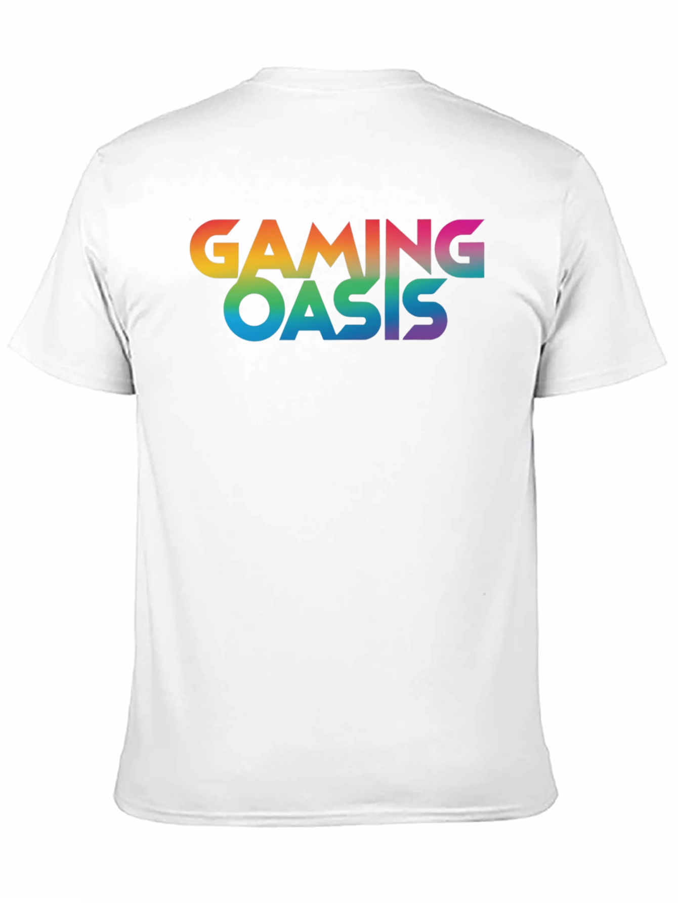 Gaming Oasis Rainbow Logo Black T-Shirt