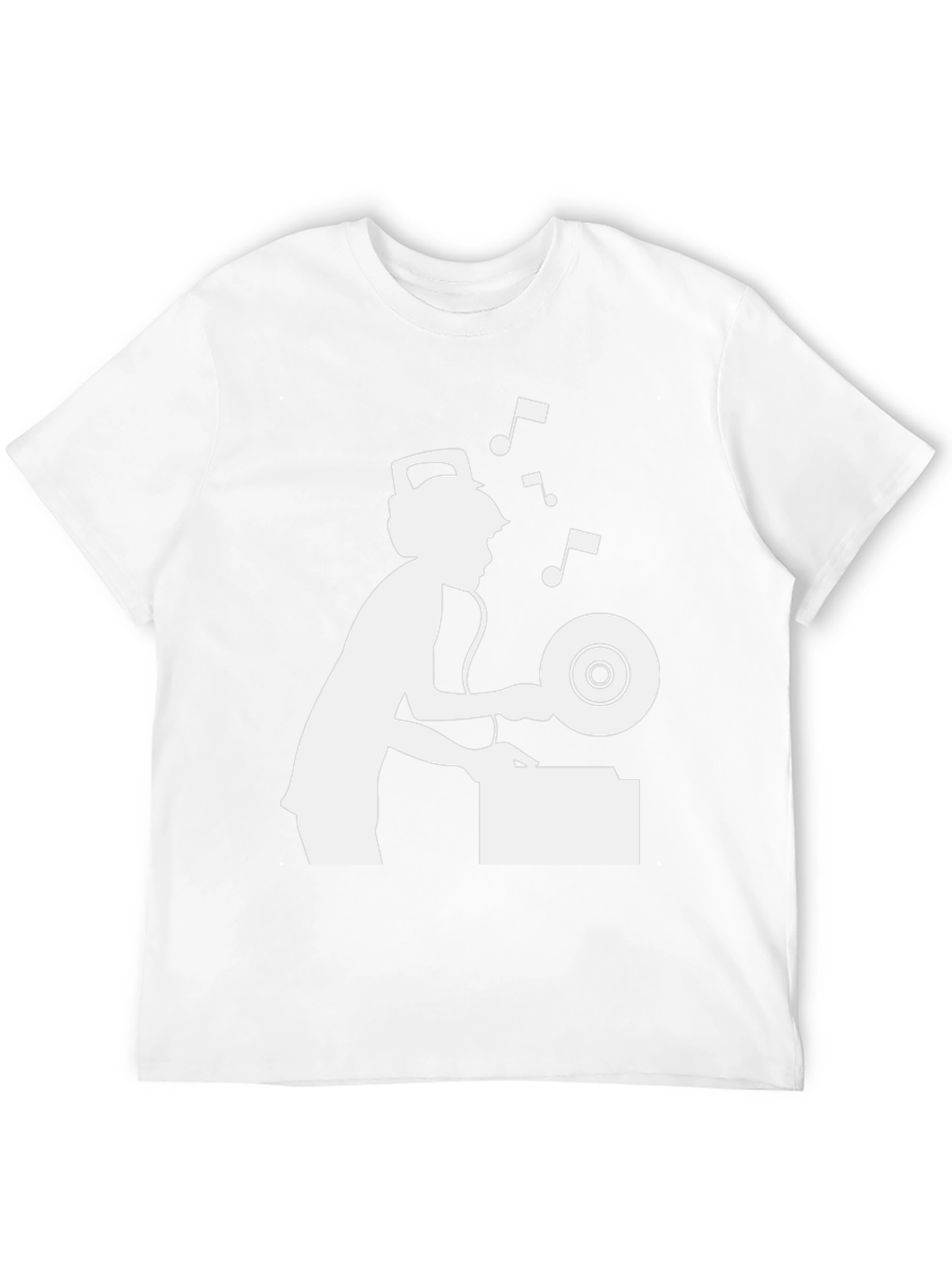 DJ Graphic Tee - Black Cotton Blend T-Shirt