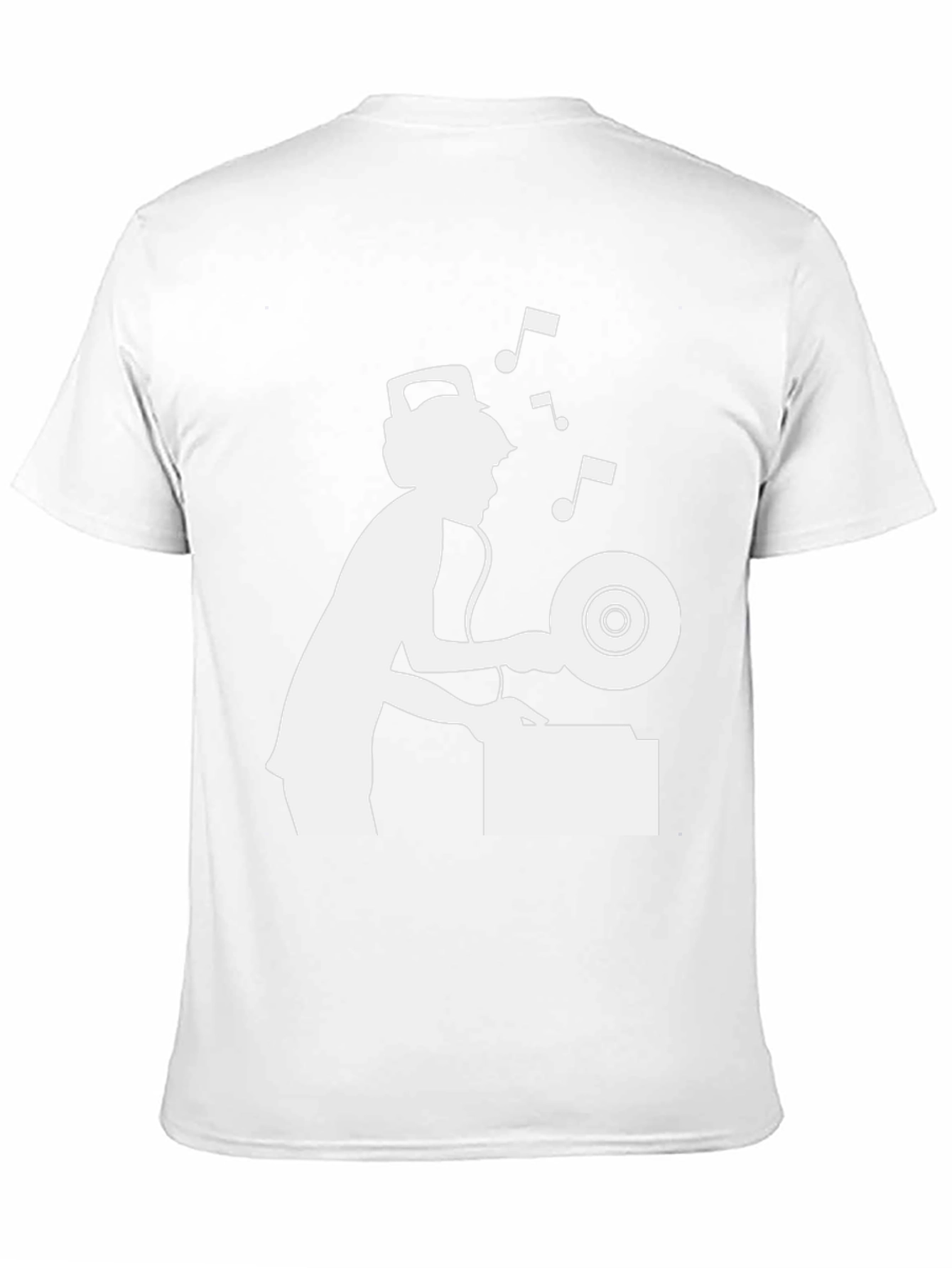 DJ Graphic Tee - Black Cotton Blend T-Shirt