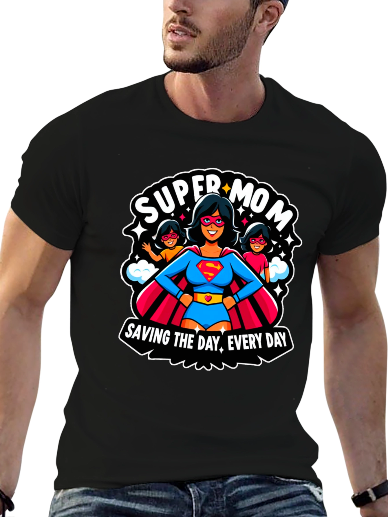 Super Mom Graphic Tee - Everyday Hero T-Shirt