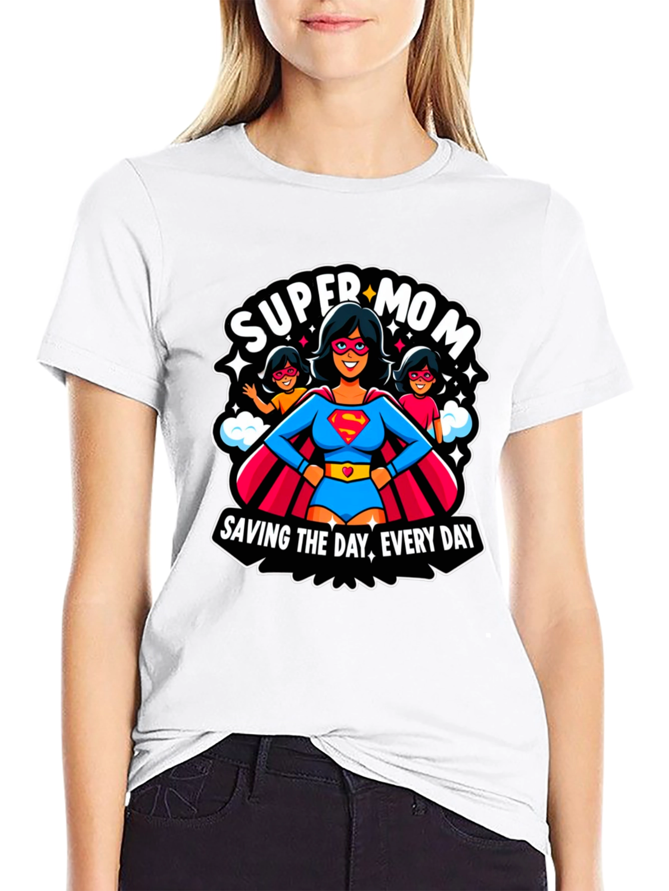 Super Mom Graphic Tee - Everyday Hero T-Shirt