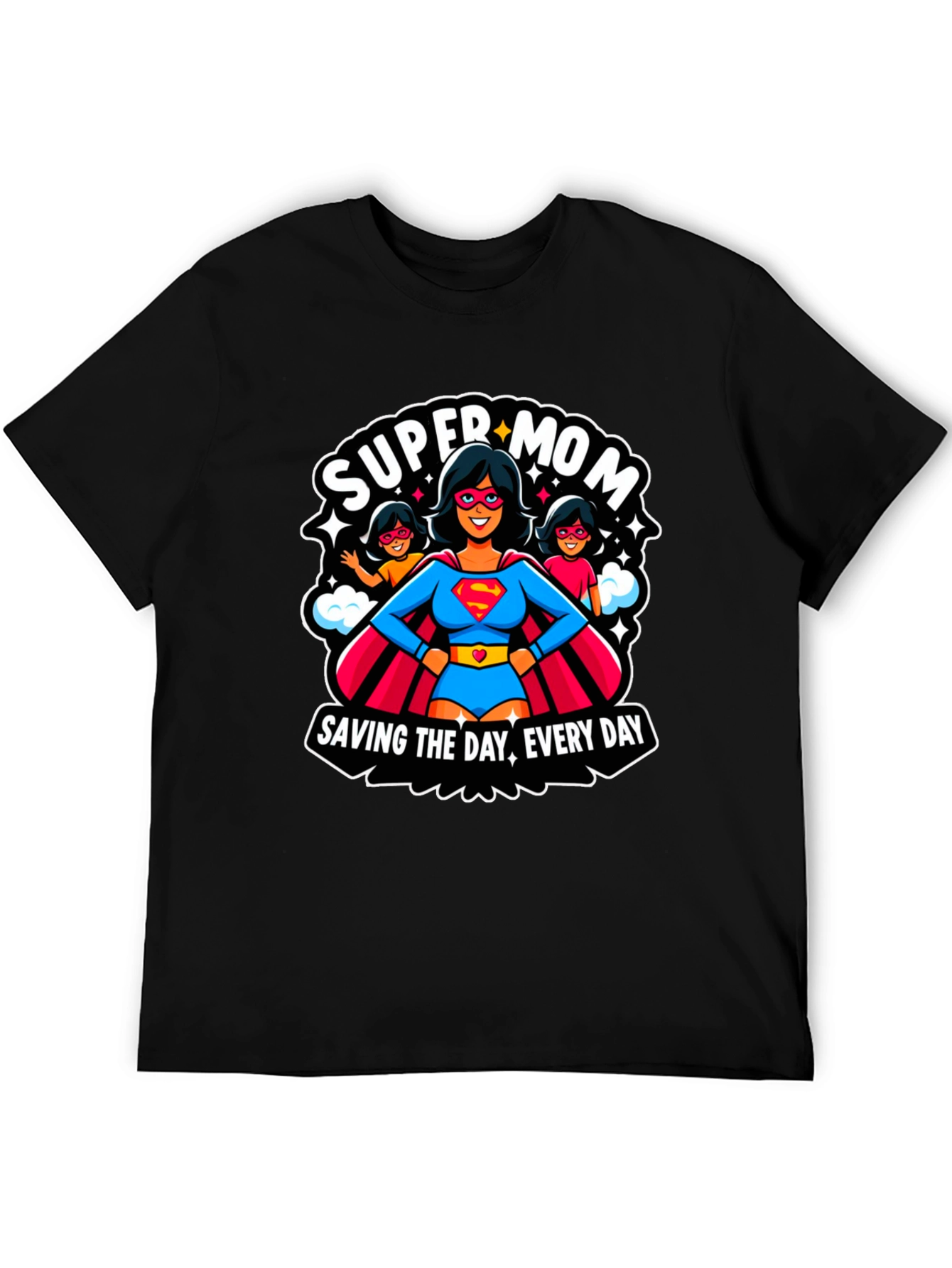 Super Mom Graphic Tee - Everyday Hero T-Shirt
