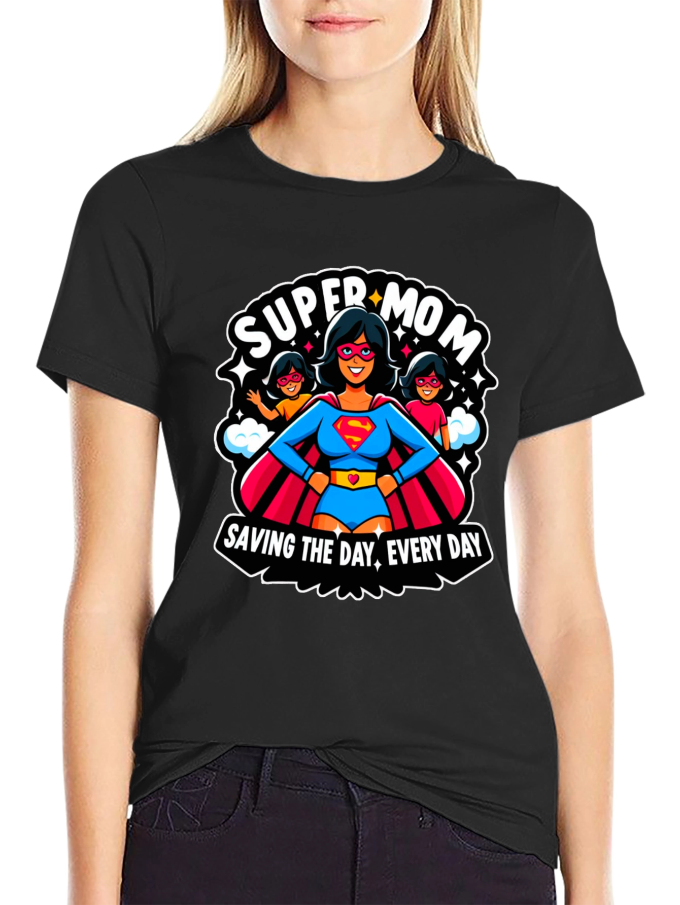 Super Mom Graphic Tee - Everyday Hero T-Shirt