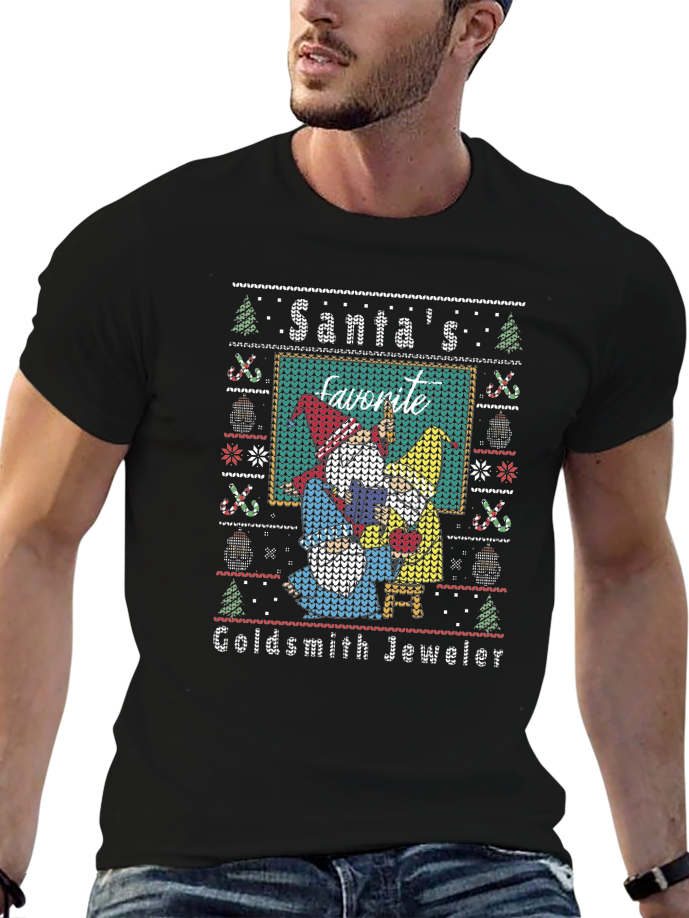 Santas Favorite Goldsmith Jeweler Holiday T-Shirt
