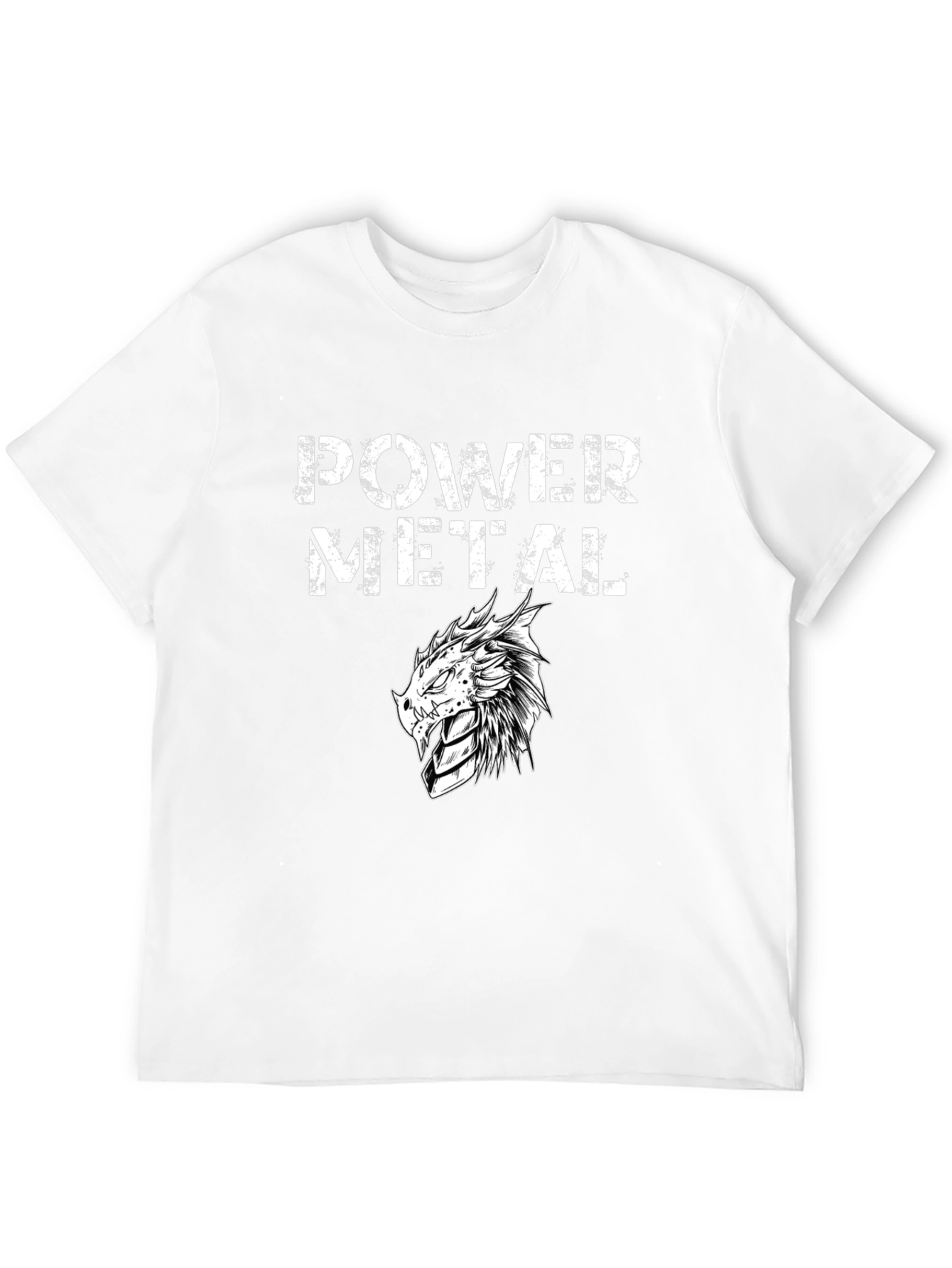 Power Metal Dragon Black T-Shirt