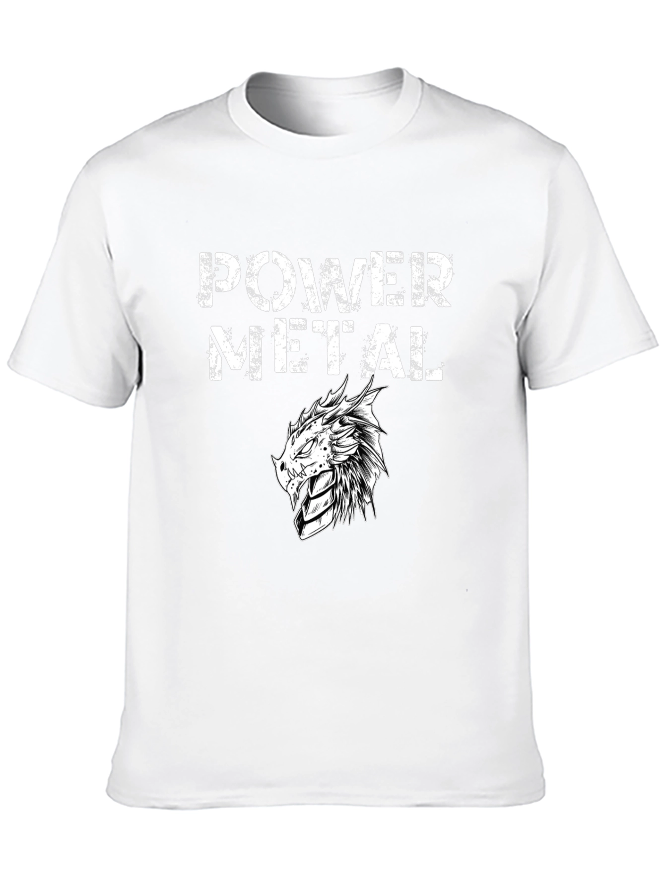 Power Metal Dragon Black T-Shirt