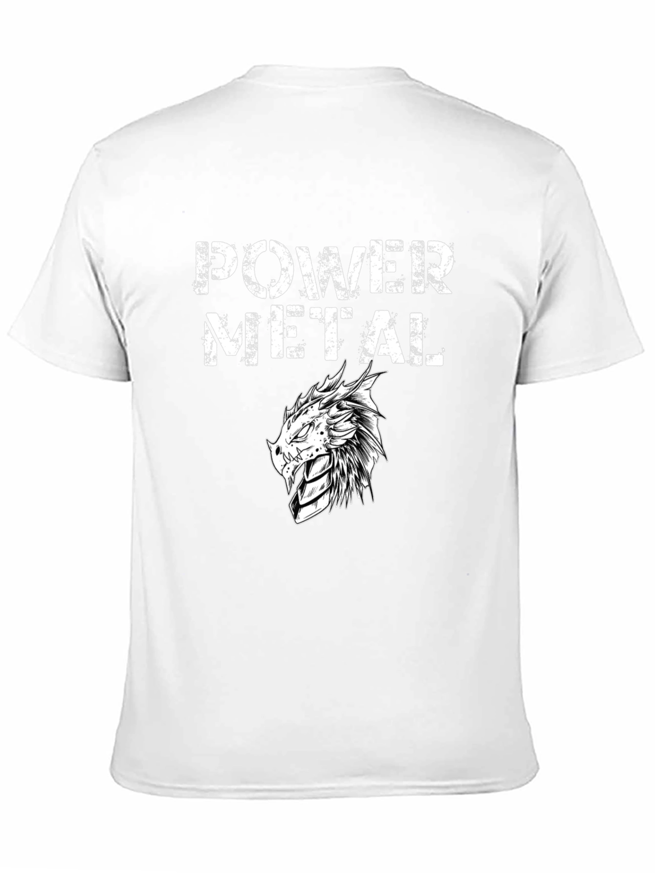 Power Metal Dragon Black T-Shirt