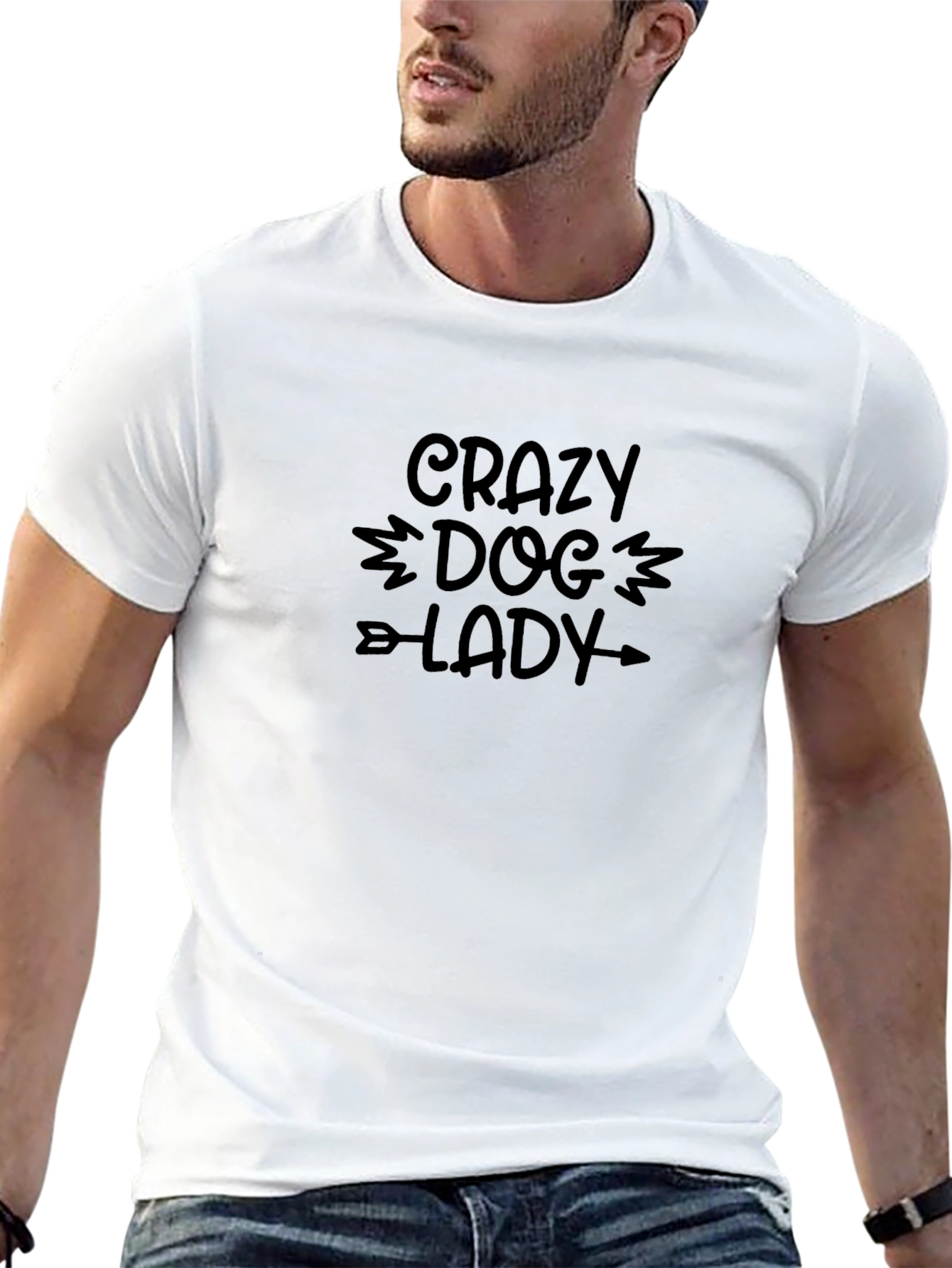 Crazy Dog Lady T-Shirt - Soft Cotton Tee